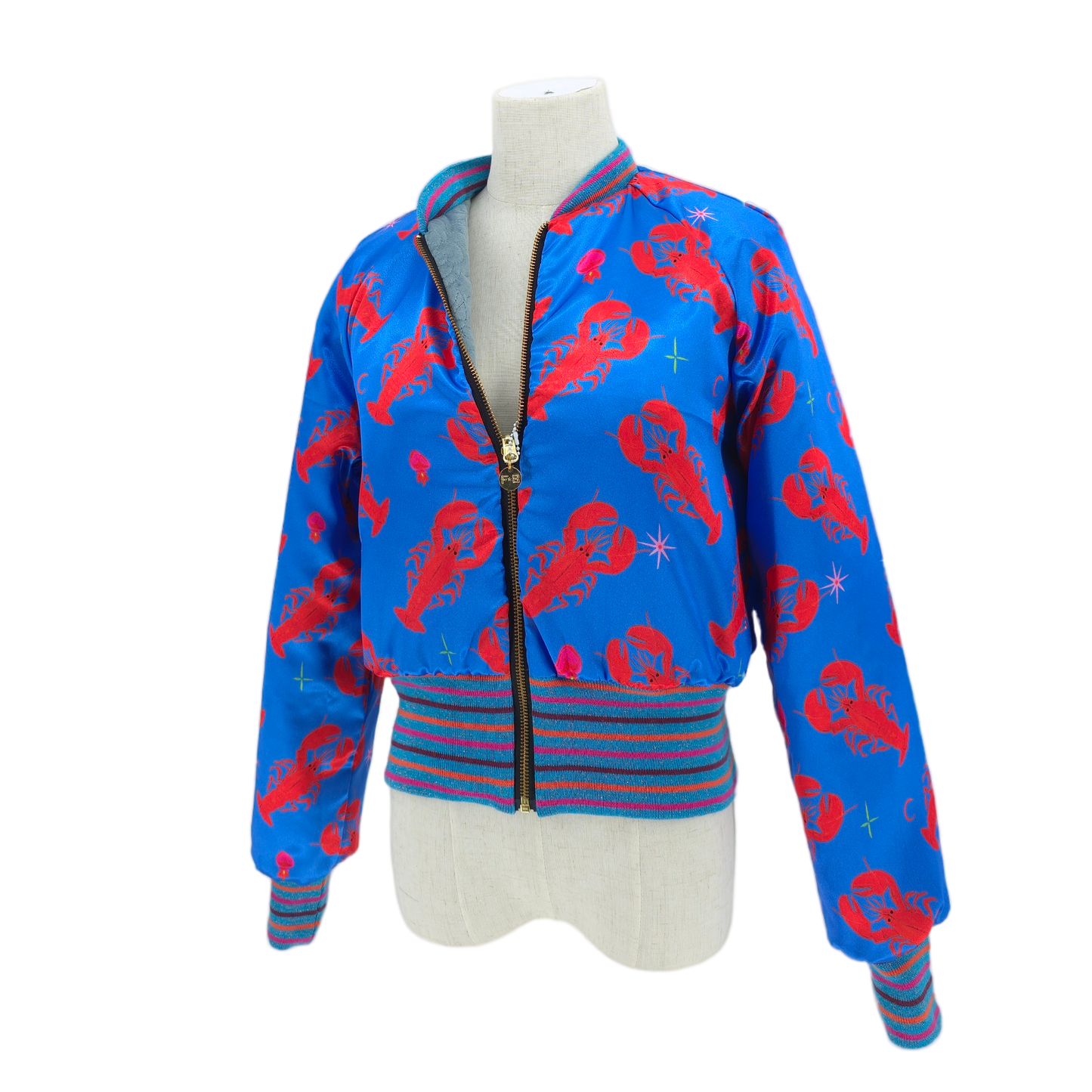Small Light Blue Quilted Velvet