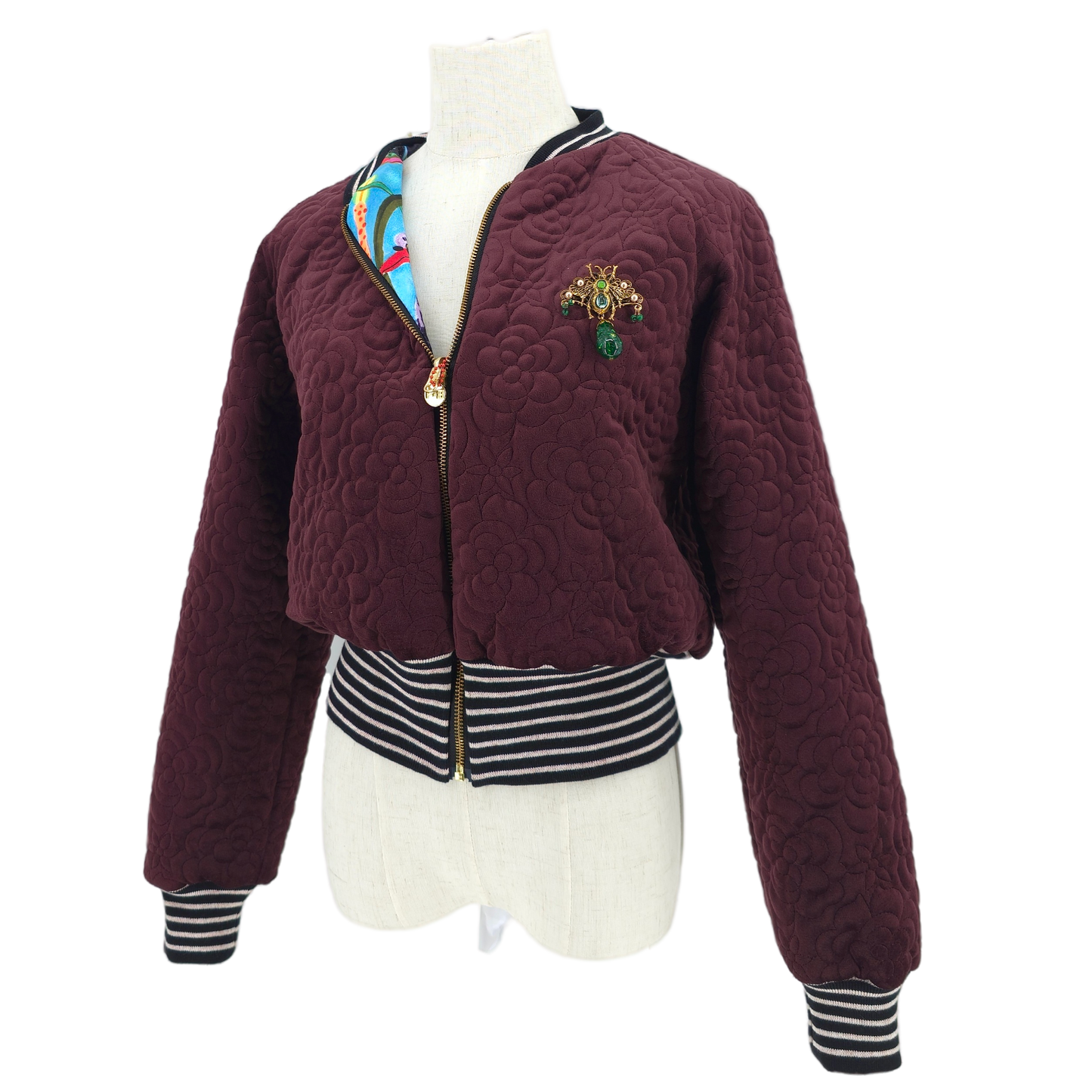Medium Bordeaux Quilted