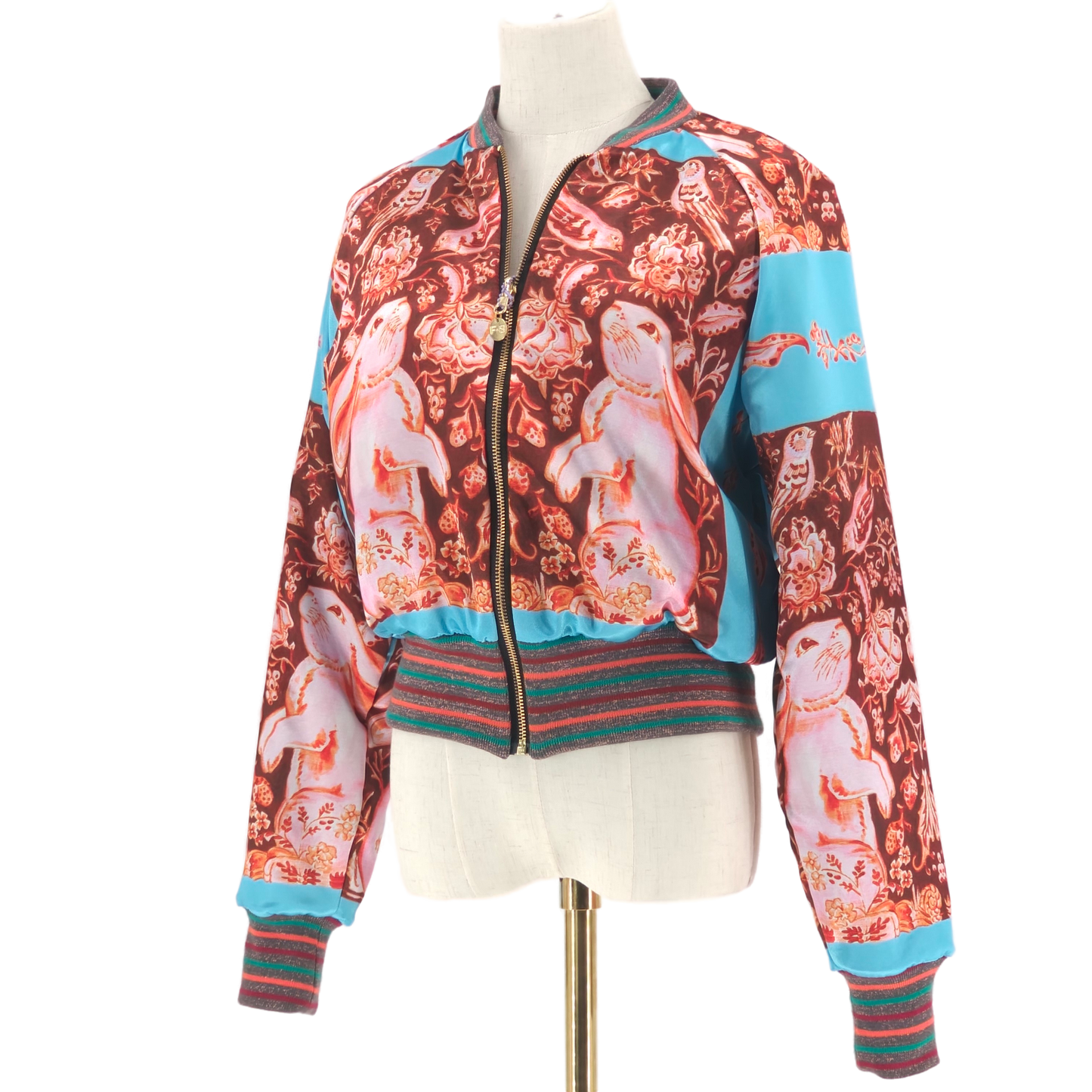 Large Plum and Pink Brocade