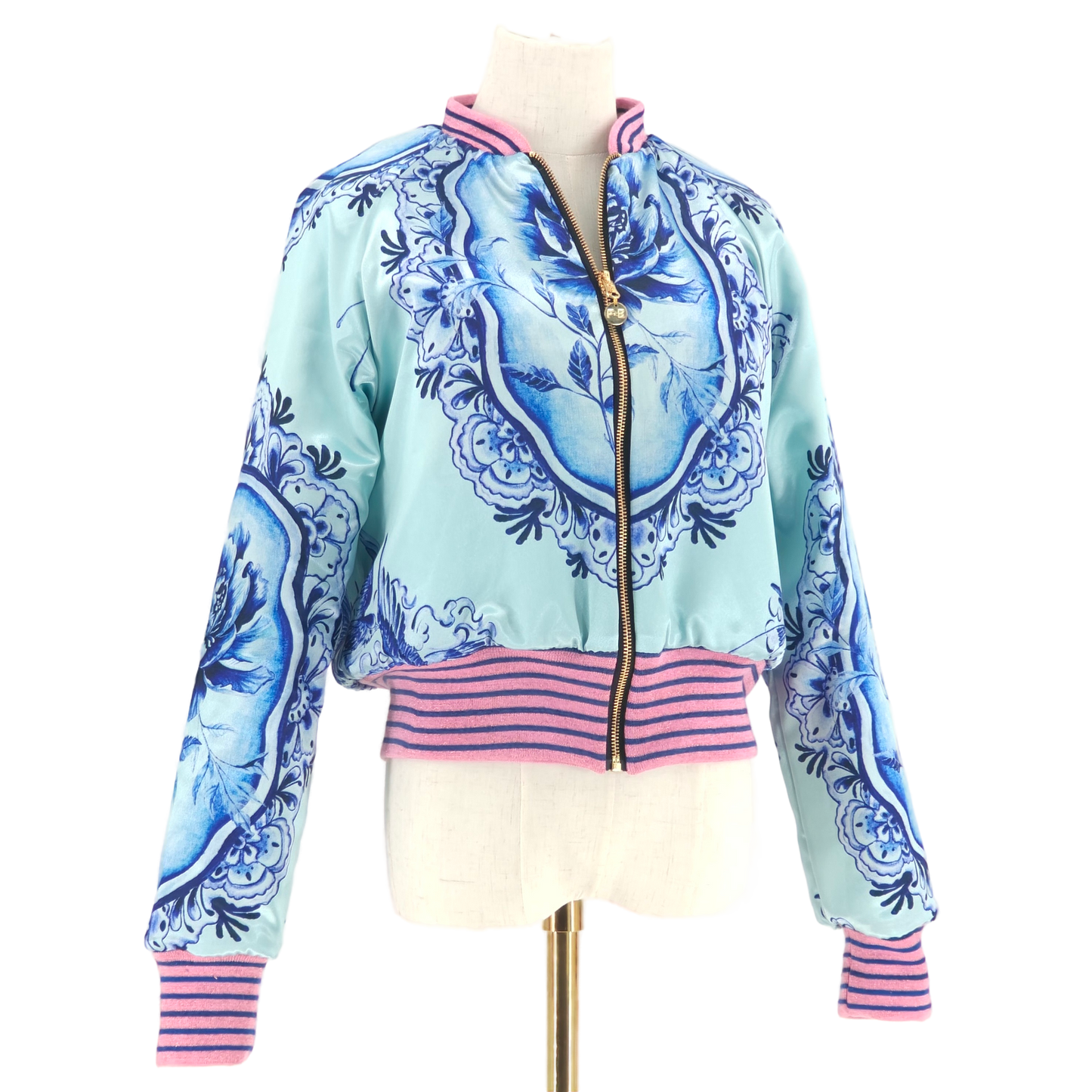 Large Aqua Quilted Velvet