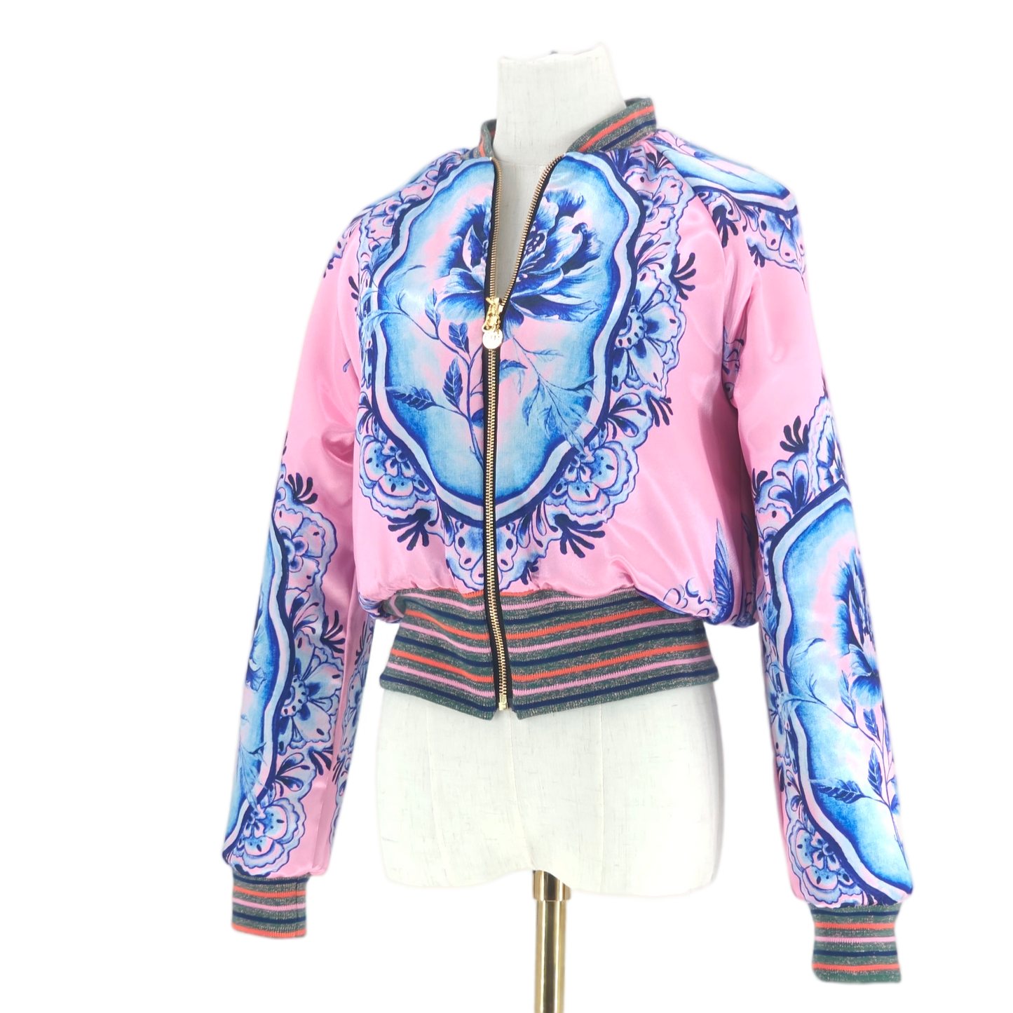 Medium Pale Pink Quilted Velvet
