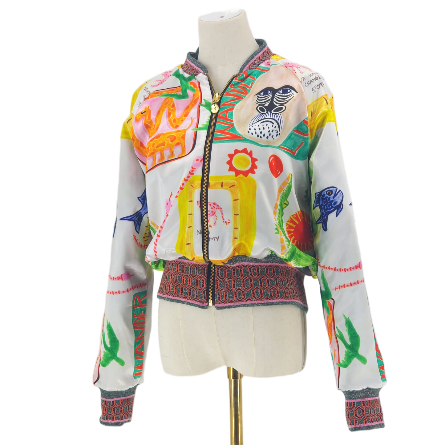 Large Chartreuse Brocade