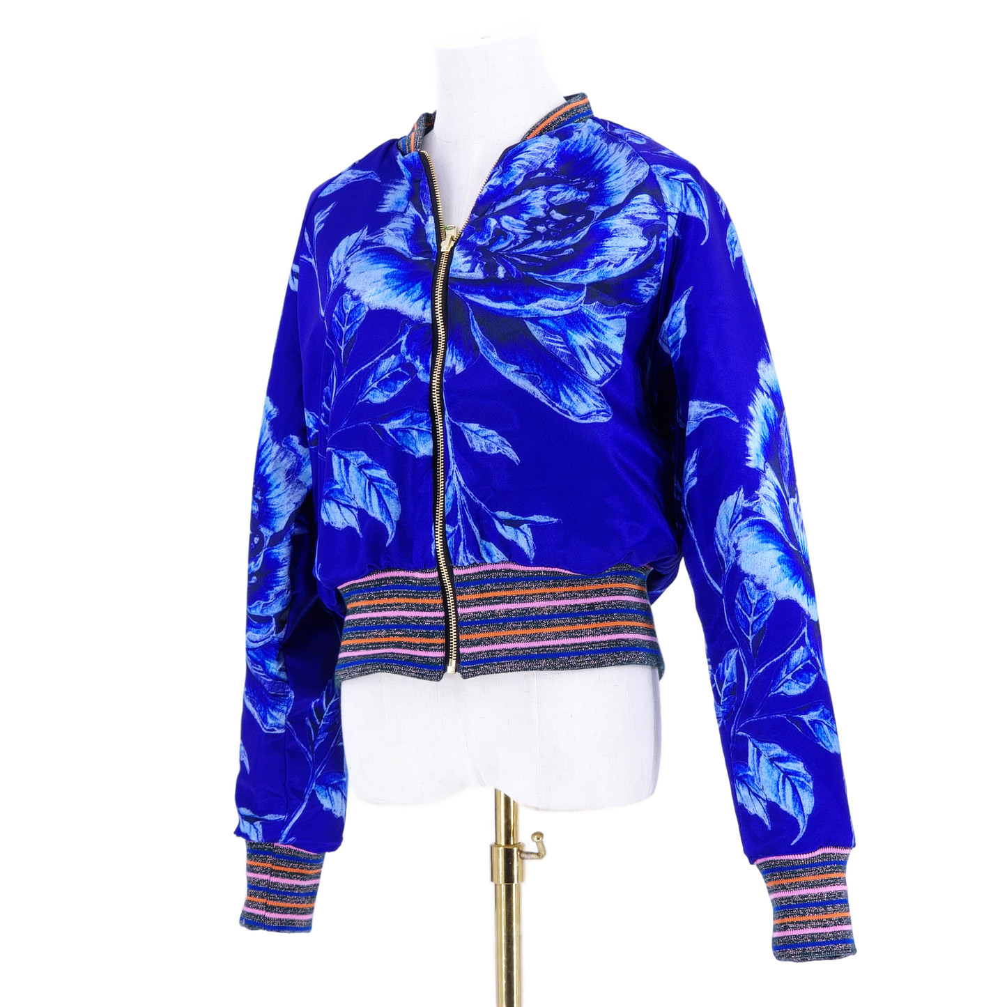 Large Electric Blue Jacquard