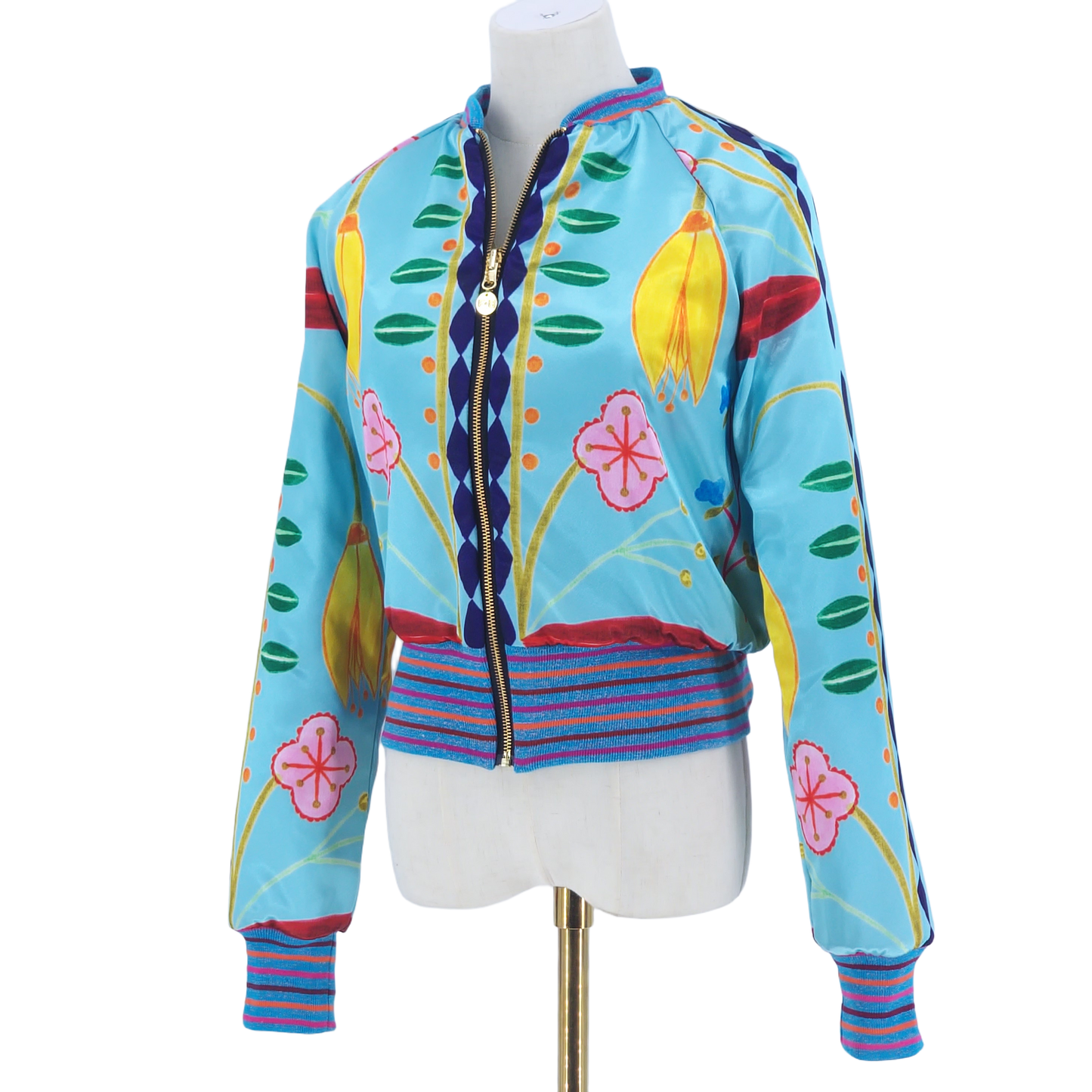 Large Aqua Quilted Velvet