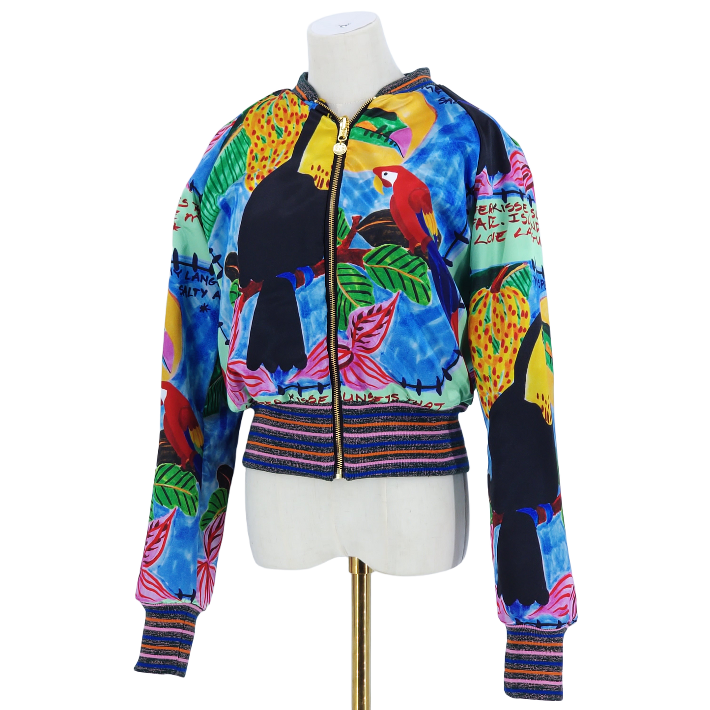 Large, Navy, Blue, White and Gold Kente