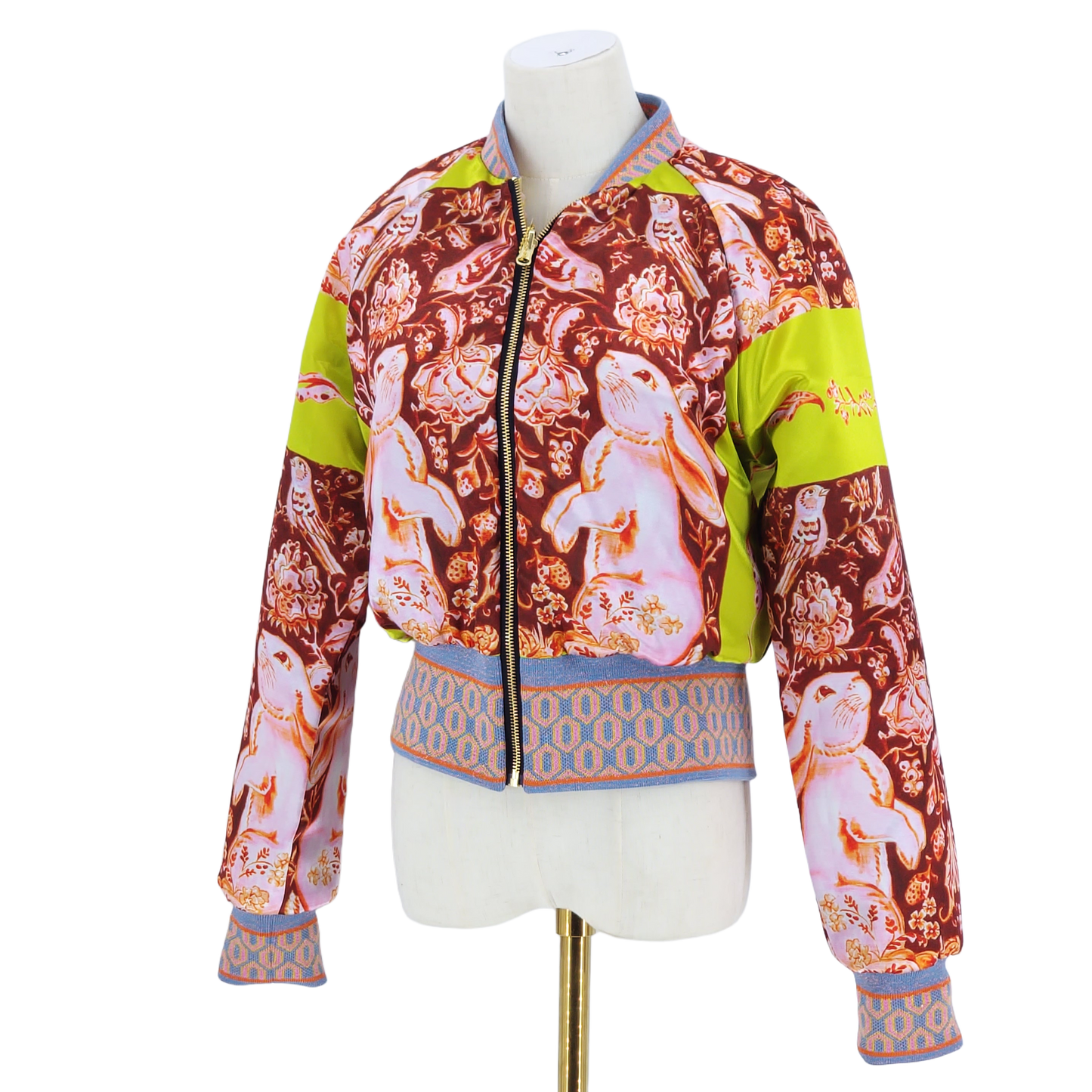 Medium Peach, Orange and Yellow Jacquard