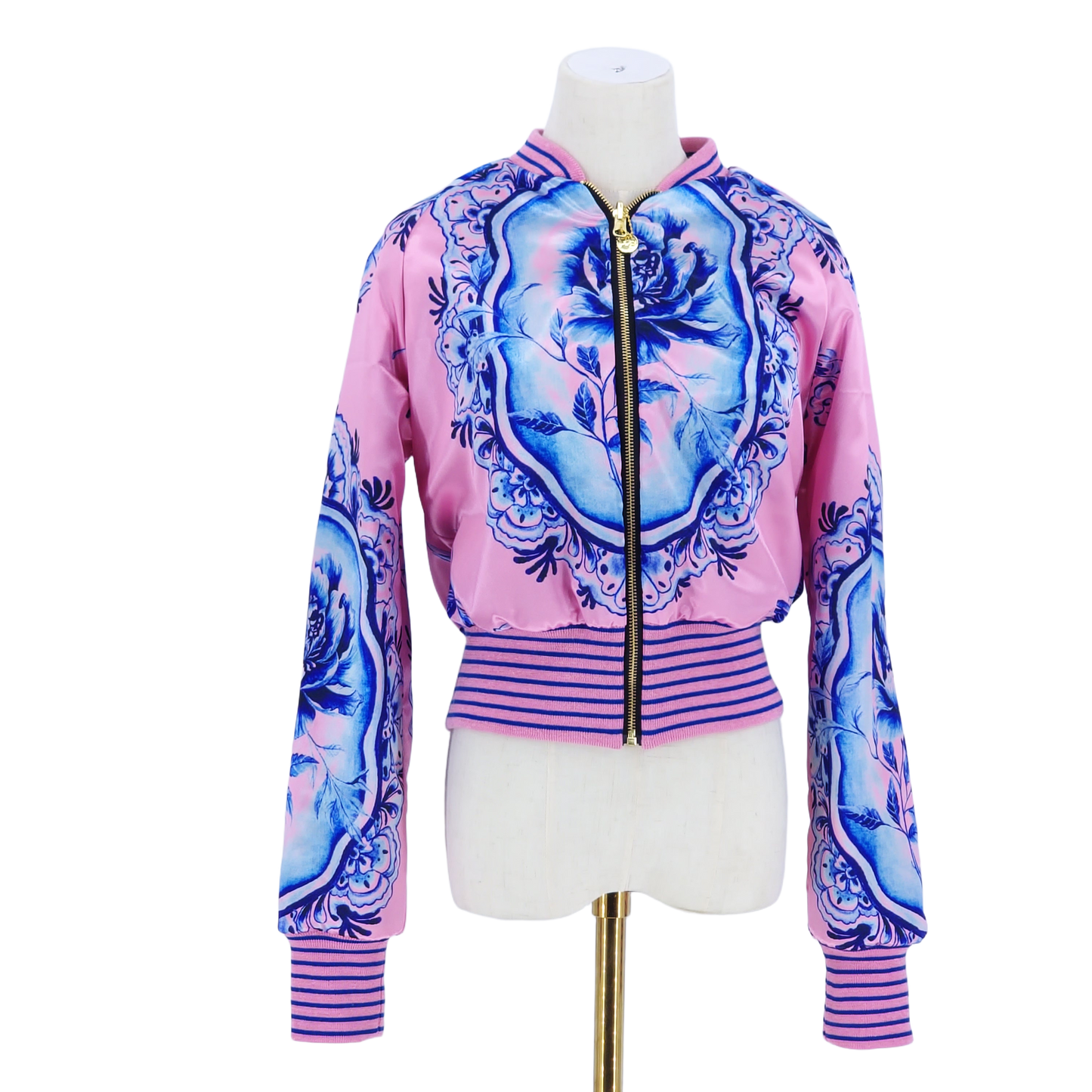 Medium Pink and Gold Brocade