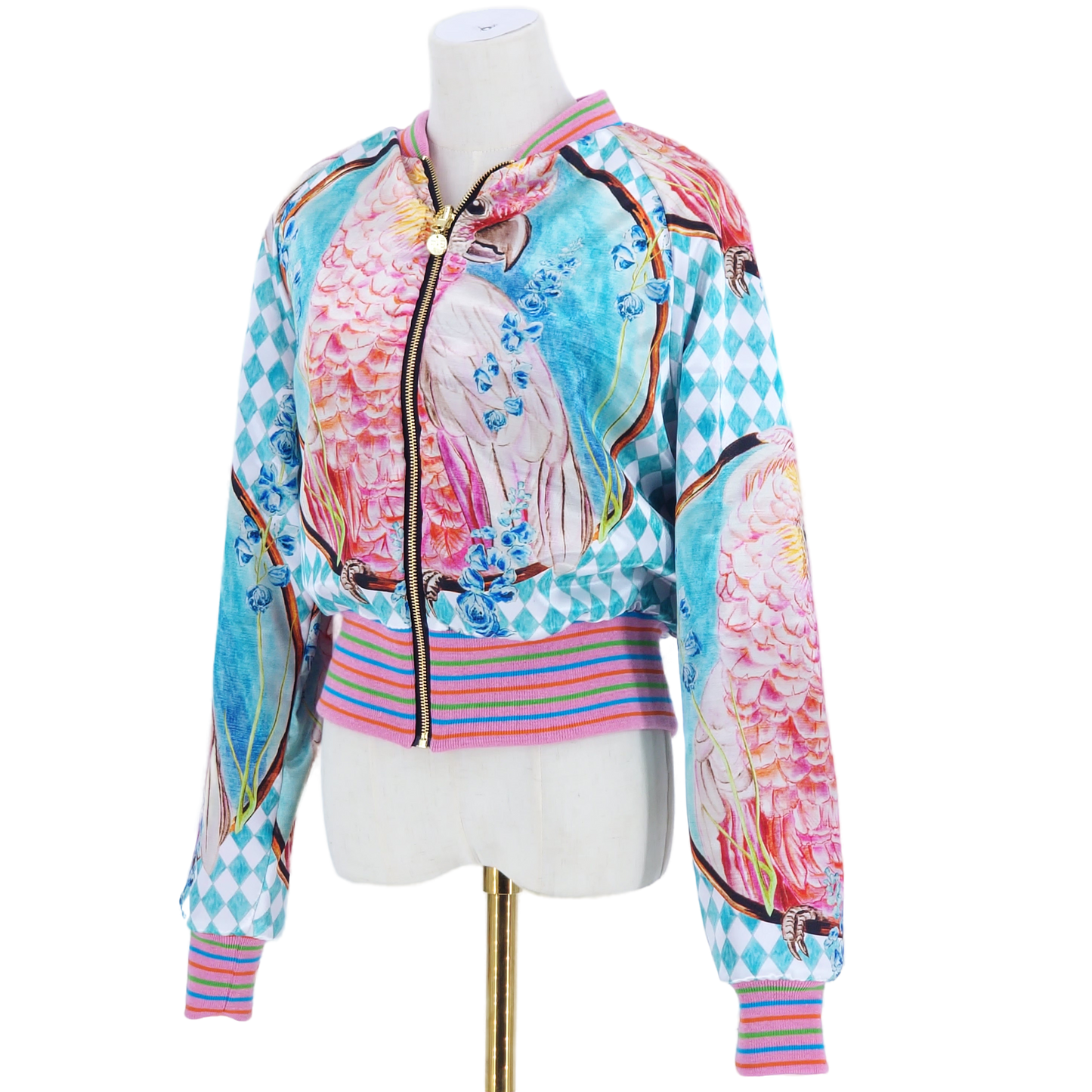 Large Pink and Gold Brocade