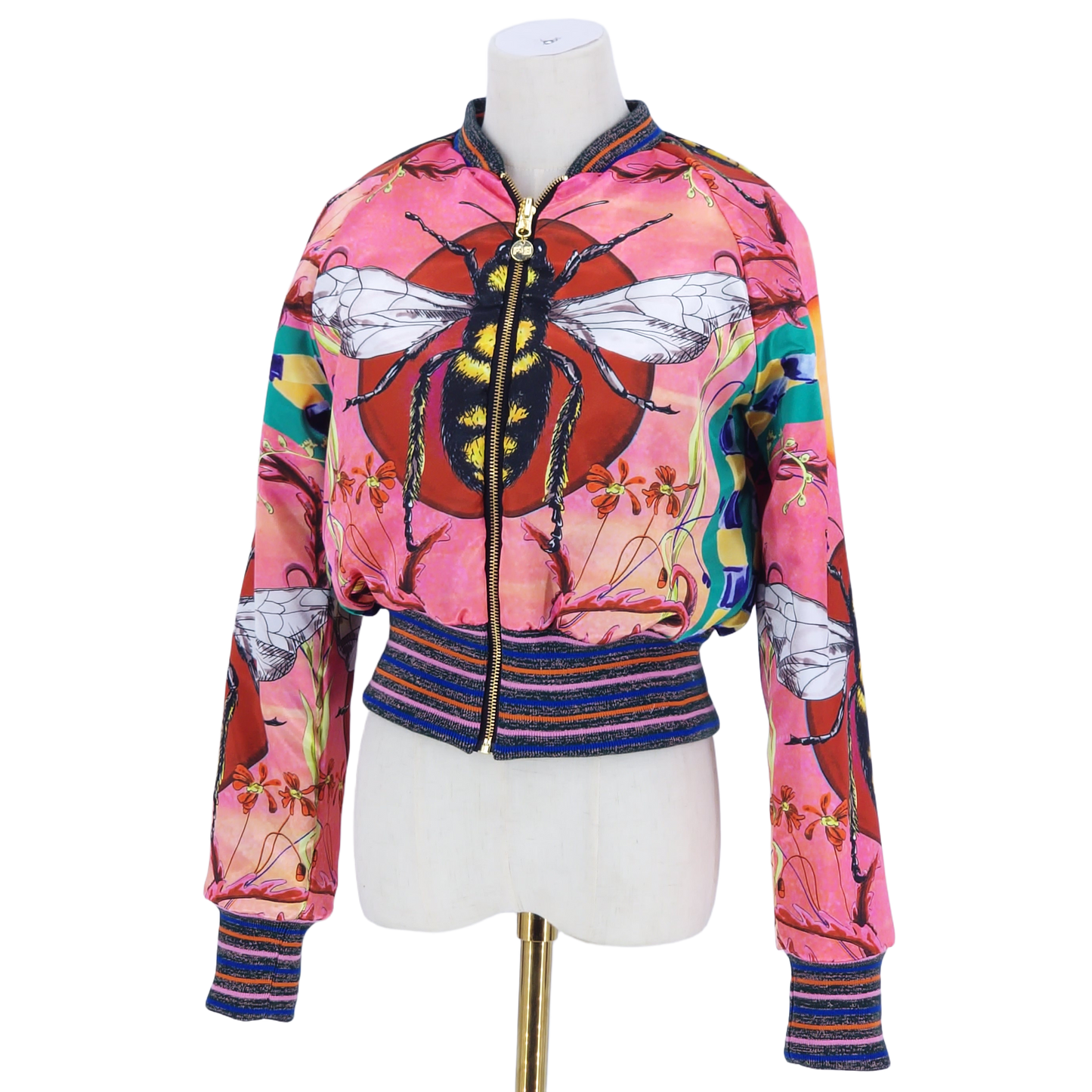Small Pink and Gold Brocade