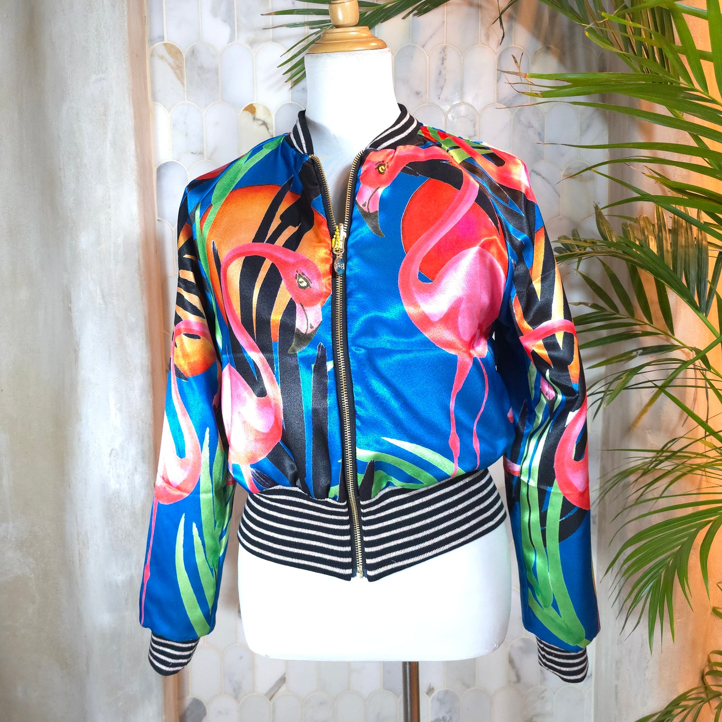 Medium Black Brocade