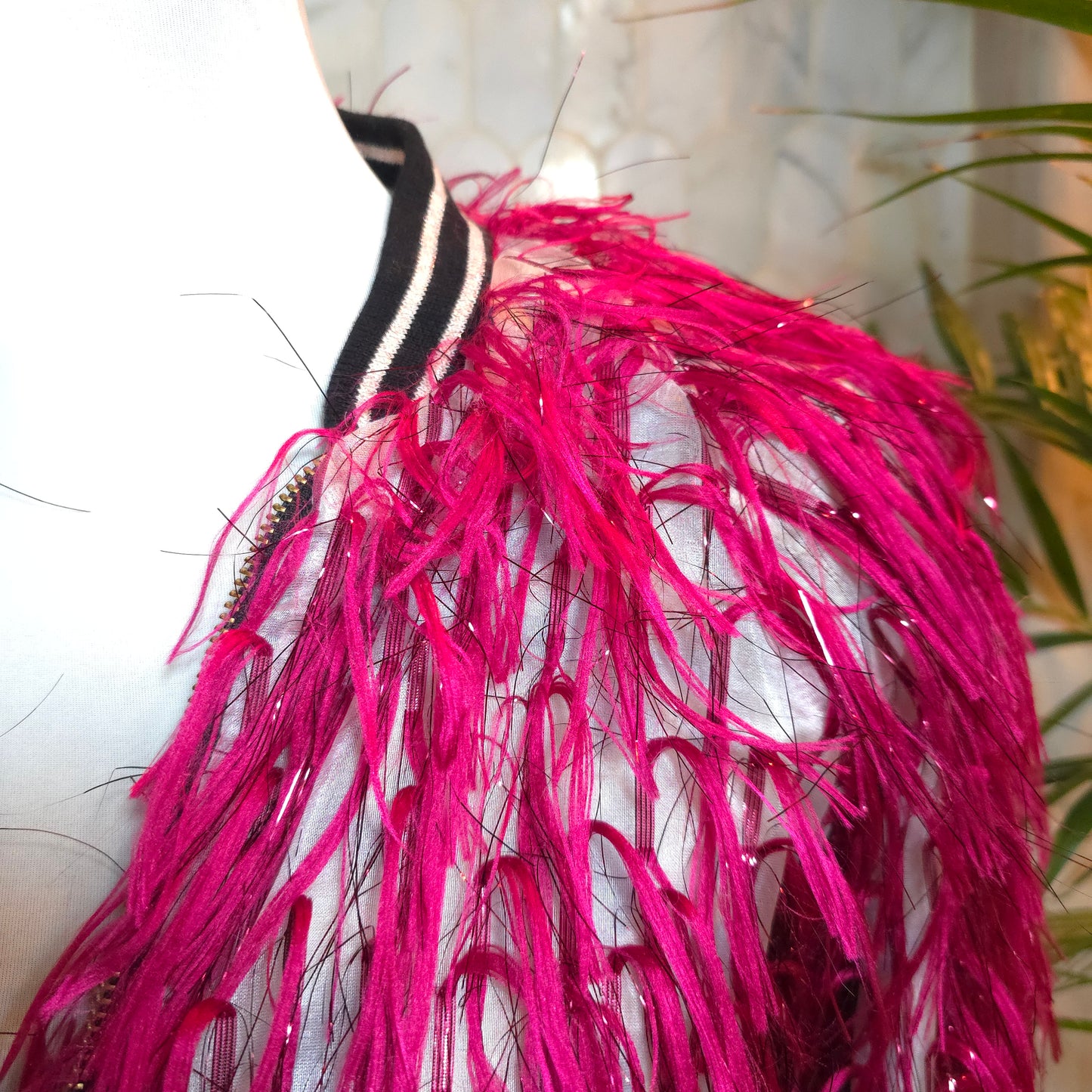 Small Fusia Feather Like Fluff