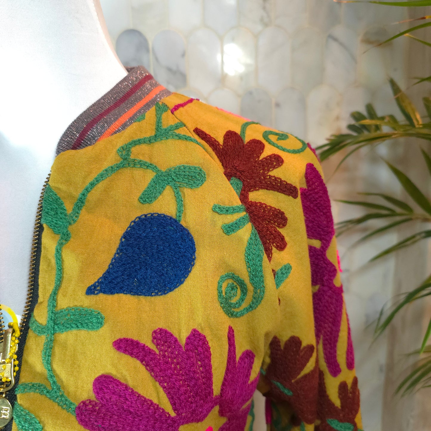Small Hand Embroidered Floral