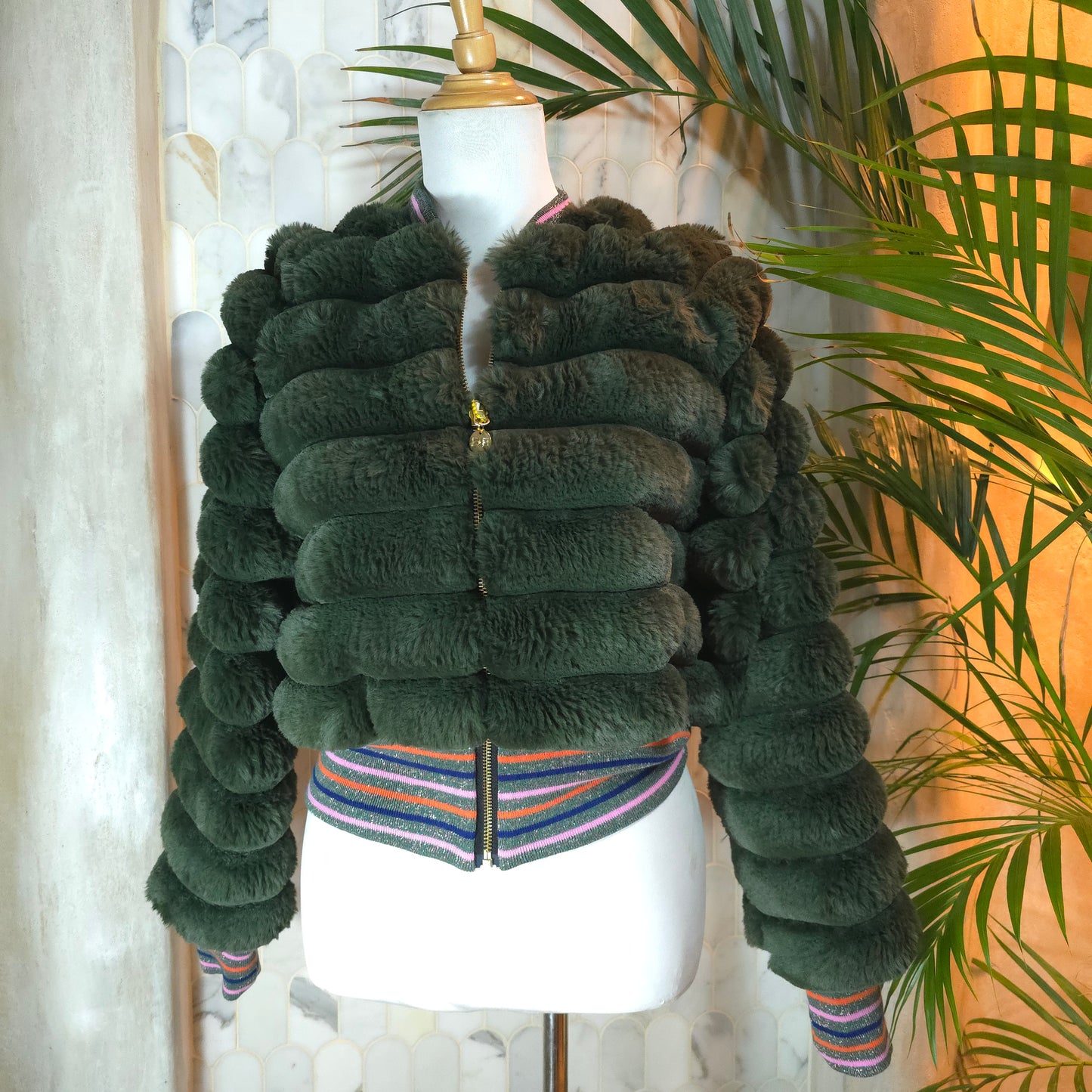 Small Forest Green Fur