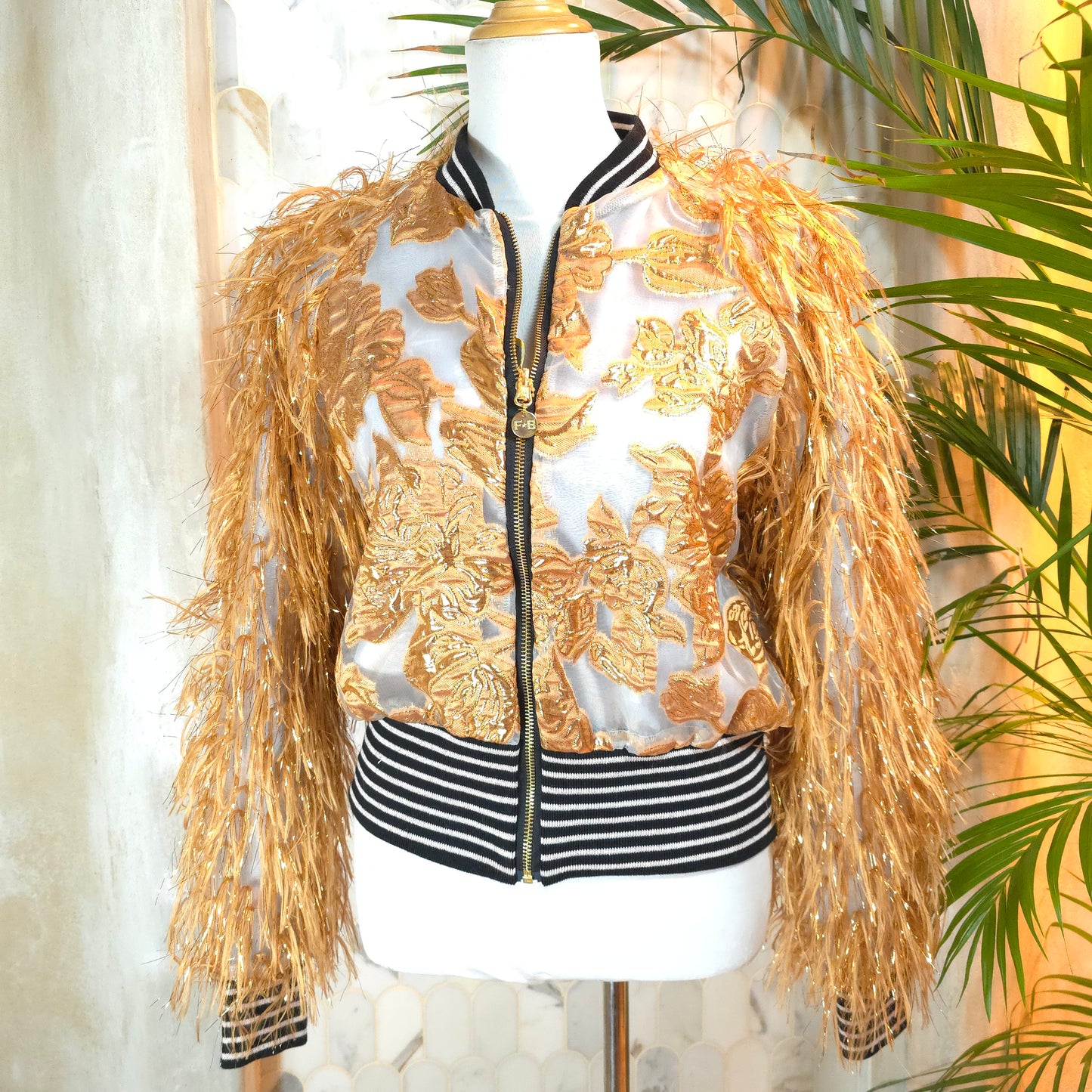 Large Copper Brocade