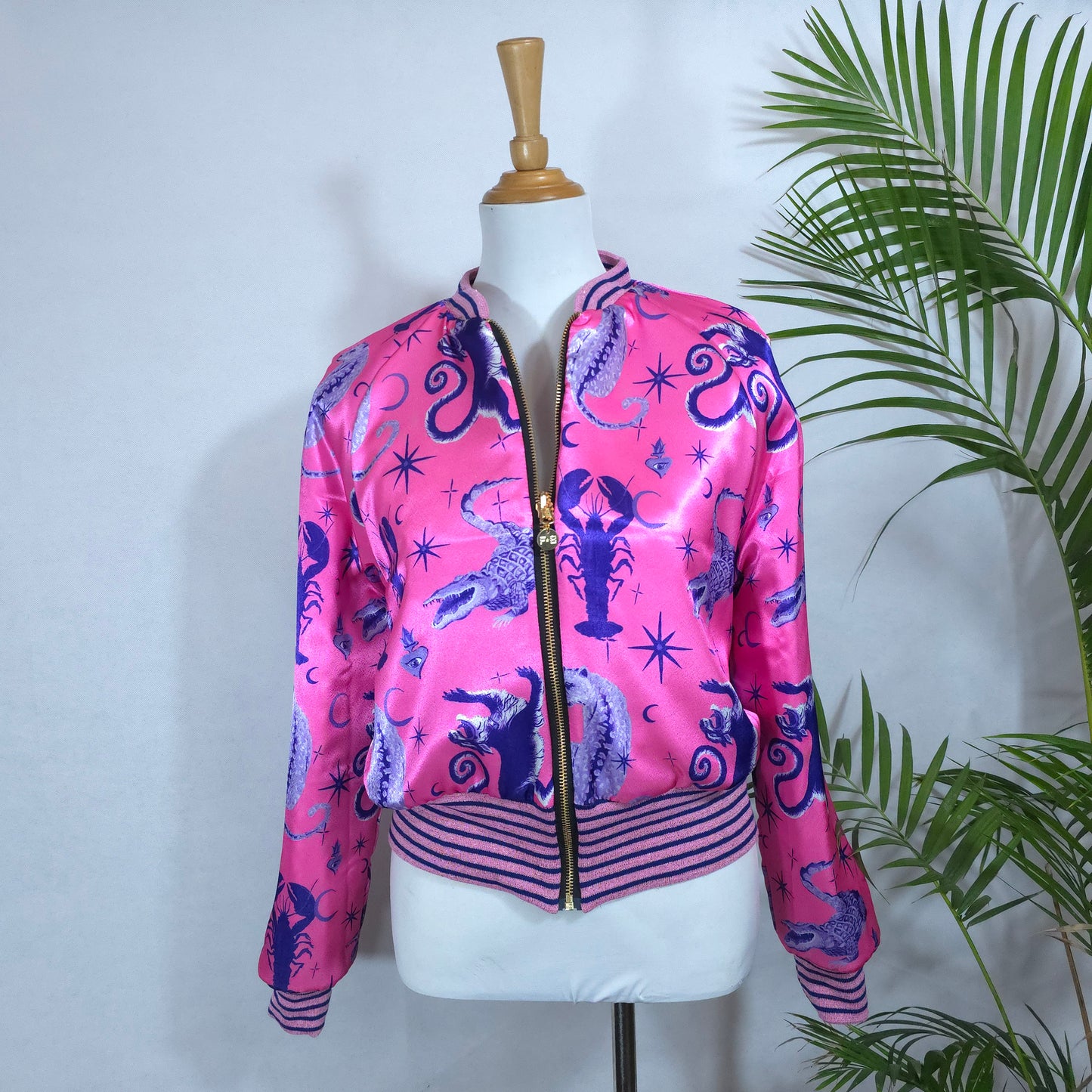 Large Rose Pink Quilted Velvet