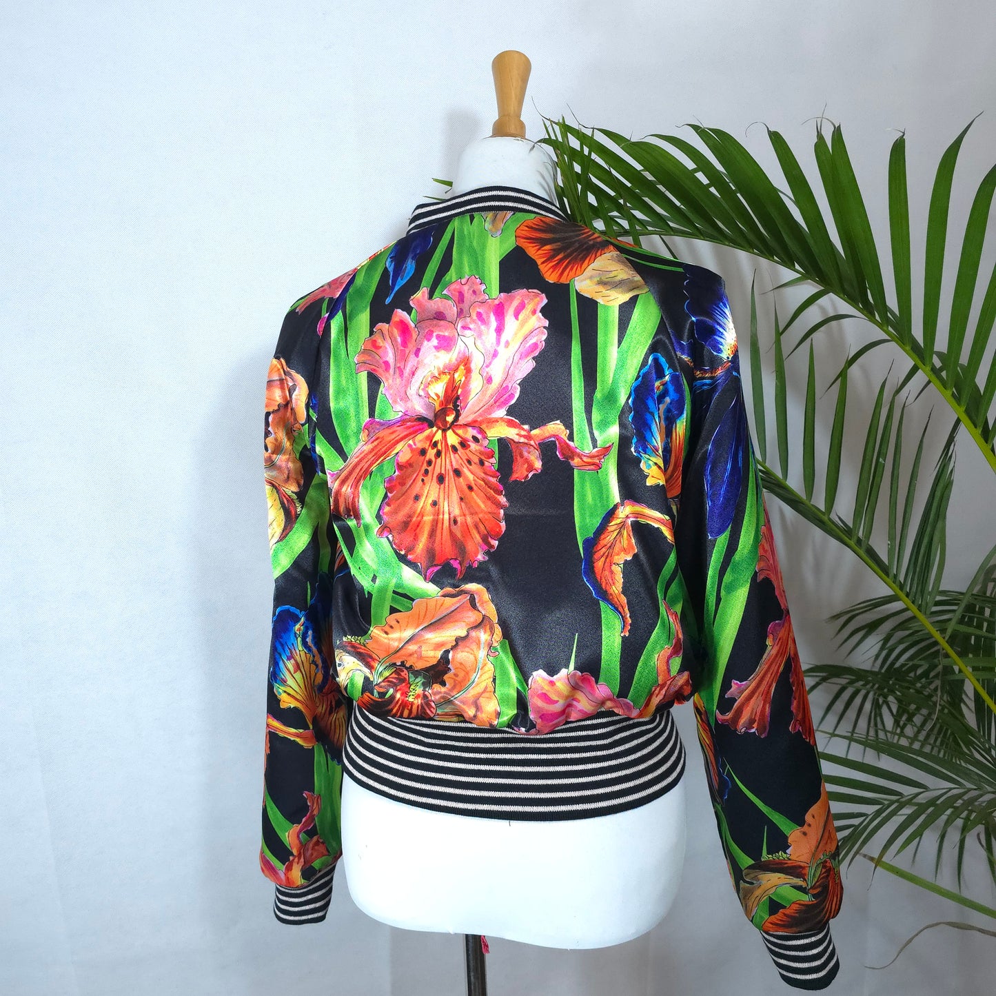 Medium Purple, Green and Gold Brocade