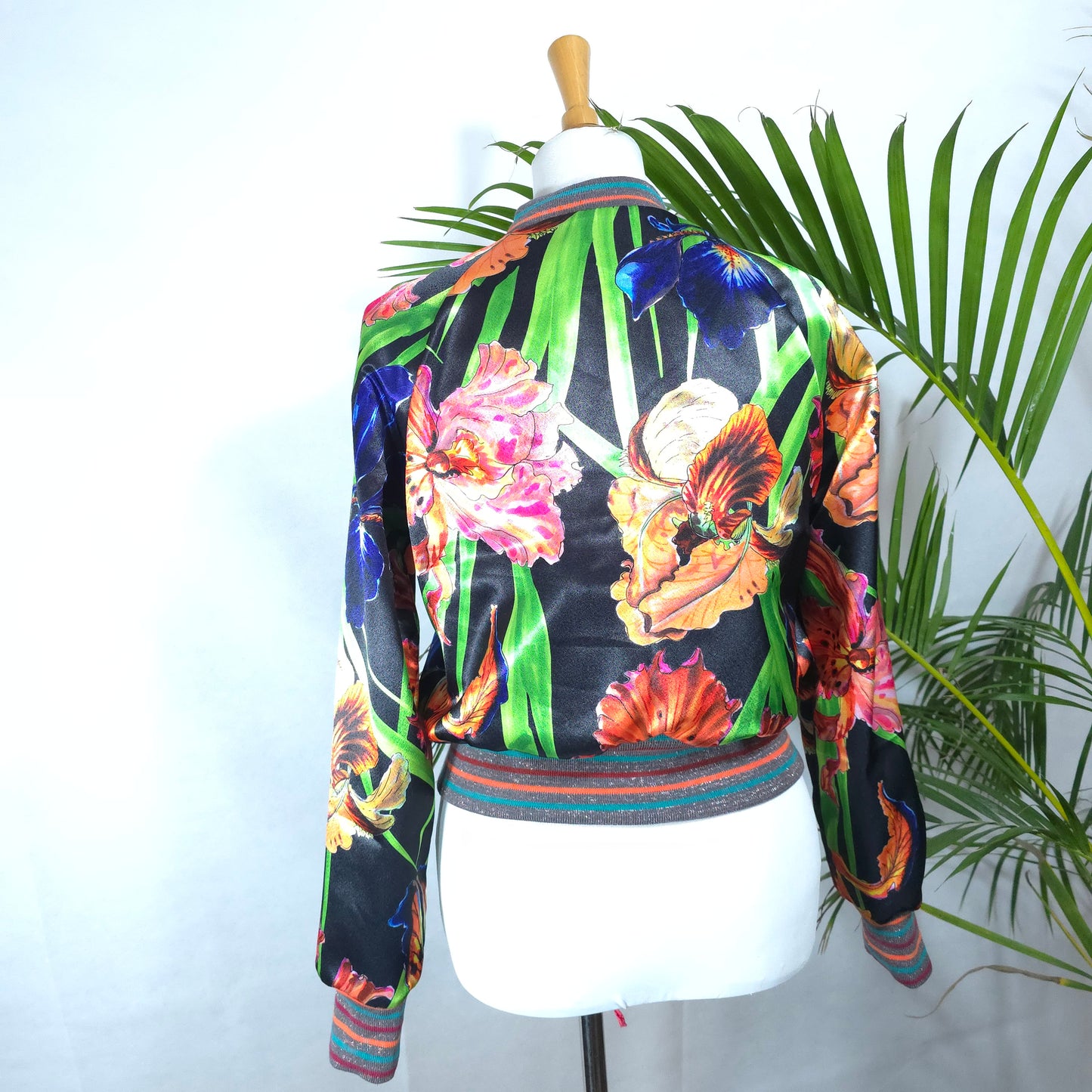 Small Green, Purple and Gold Brocade