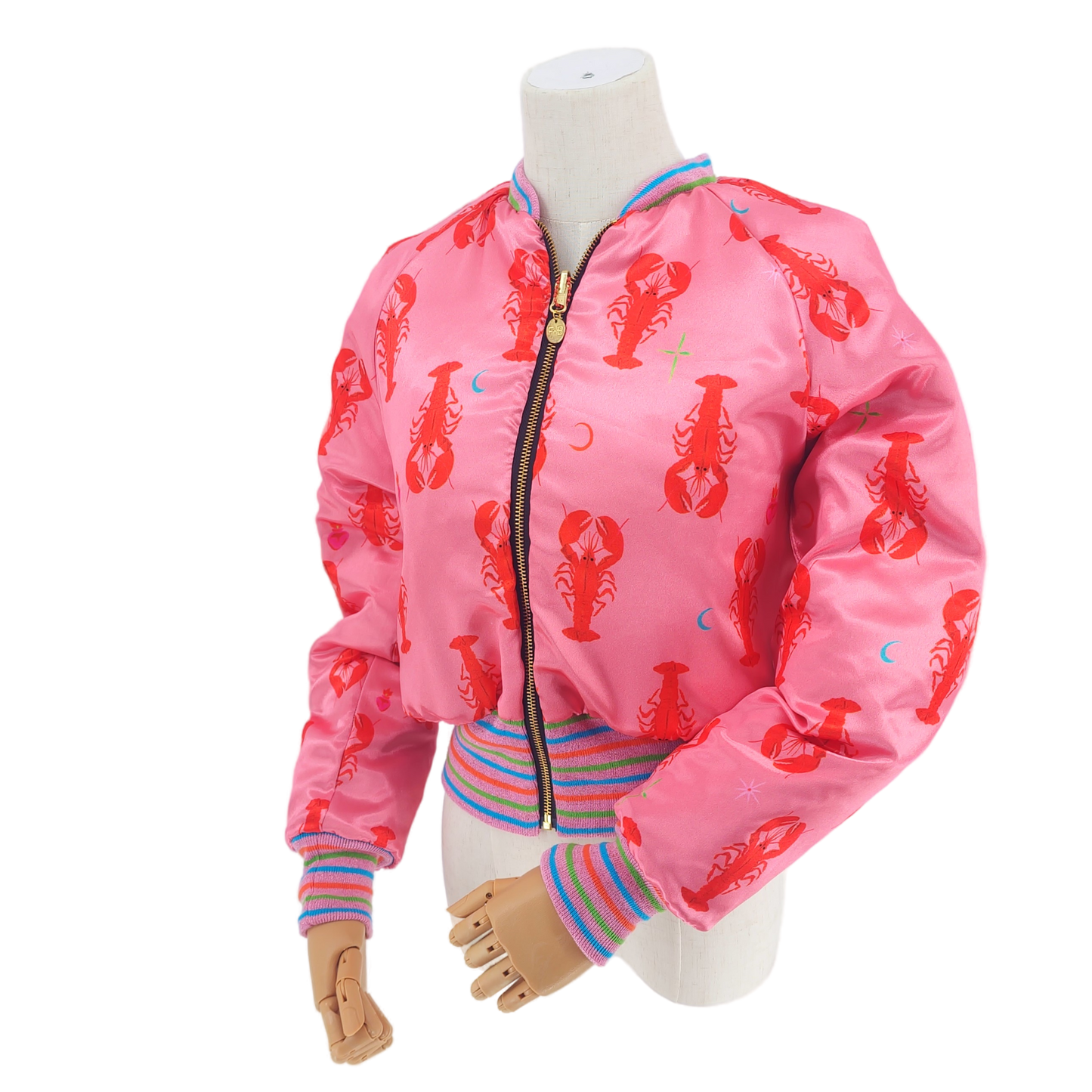 Small Rose Pink Quilted Velvet