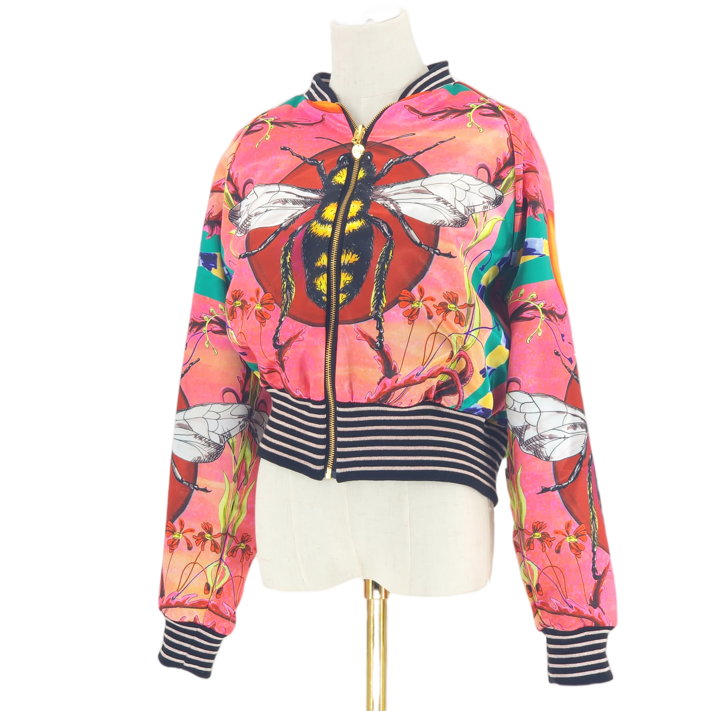 Medium Gold and Black Brocade