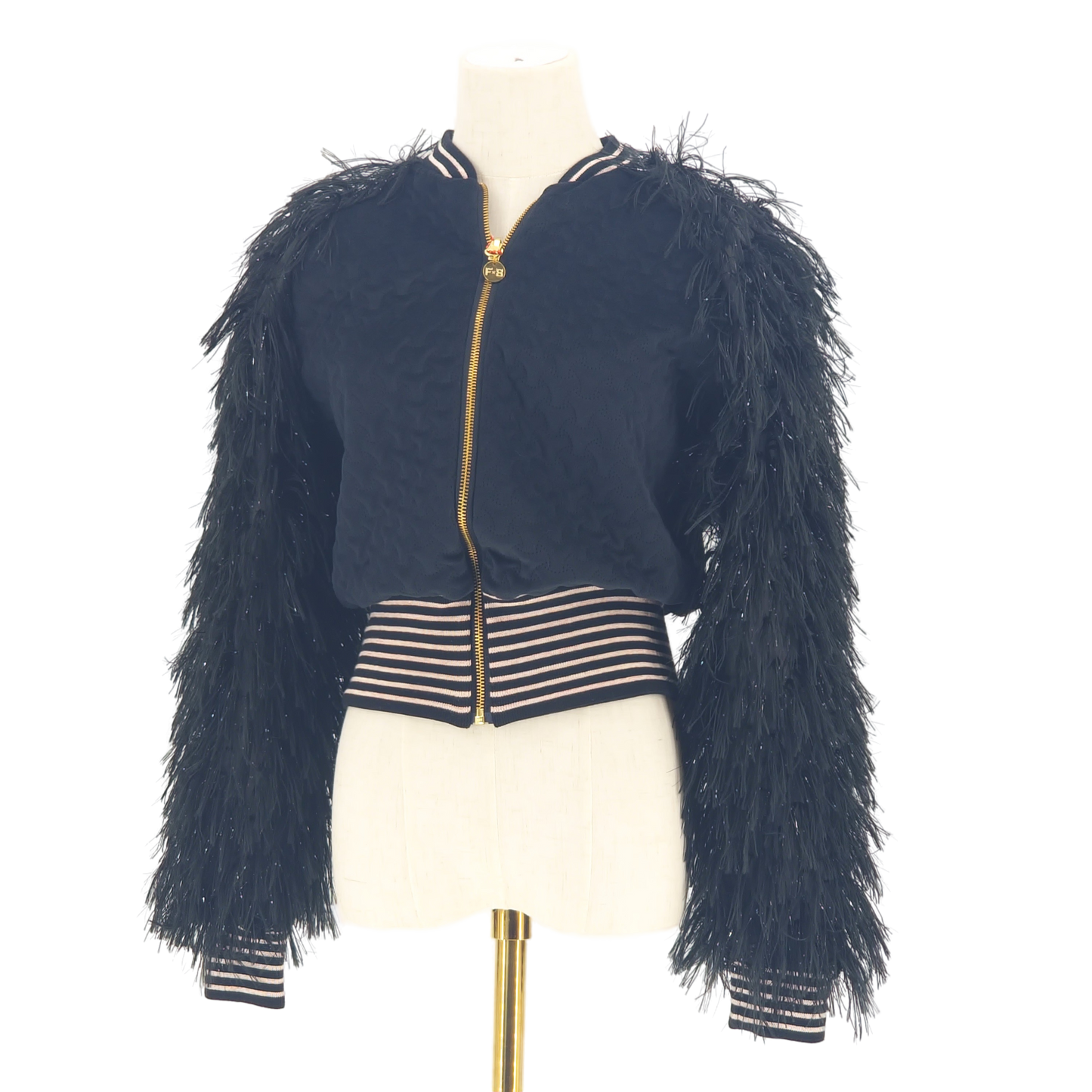 Small Black Feather Like Sleeves