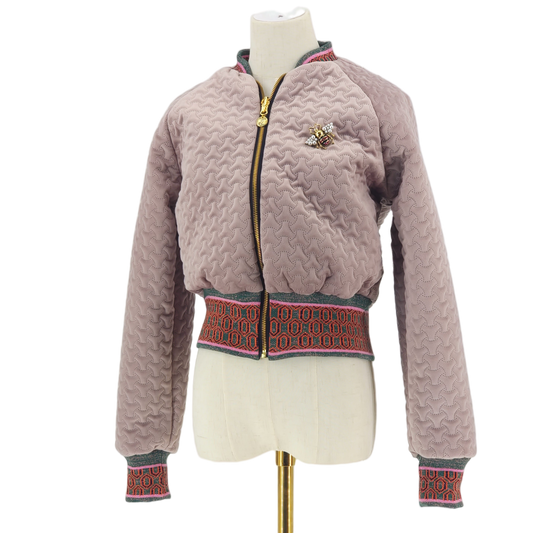 Medium Pale Pink Quilted Velvet