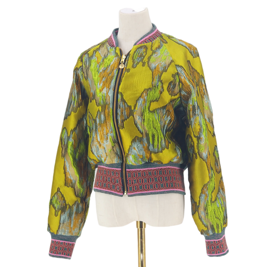 Large Chartreuse Brocade