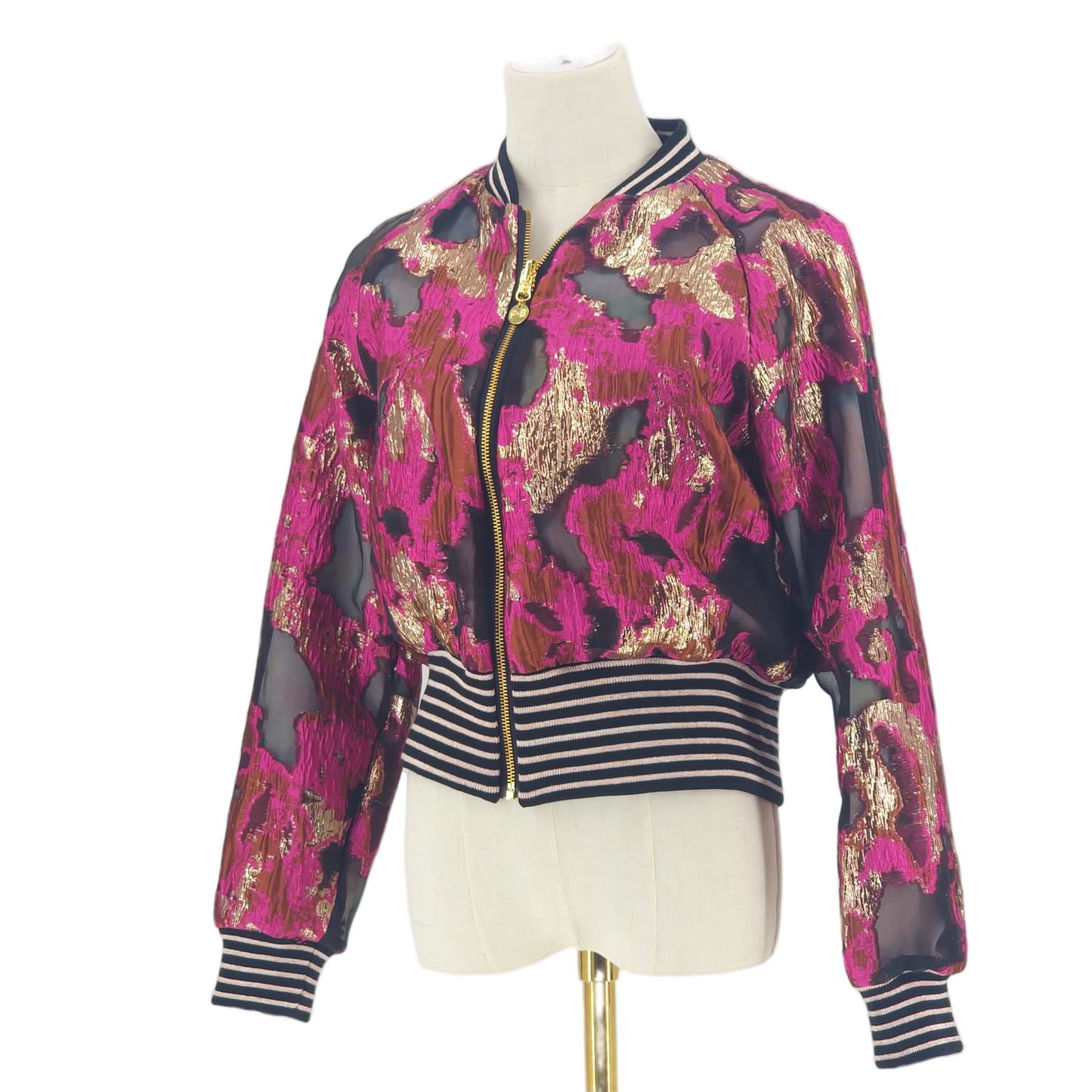 Large Bougainvillea and Gold Brocade