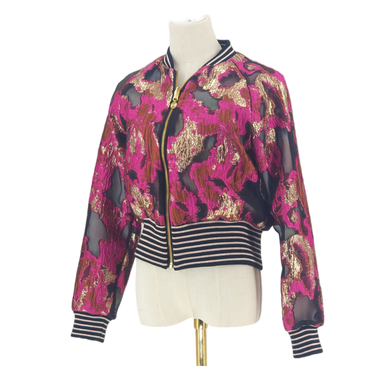 Large Bougainvillea and Gold Brocade