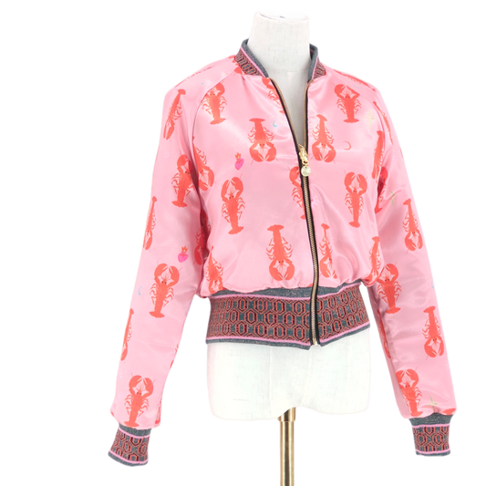 Medium Shades of Pink Brocade