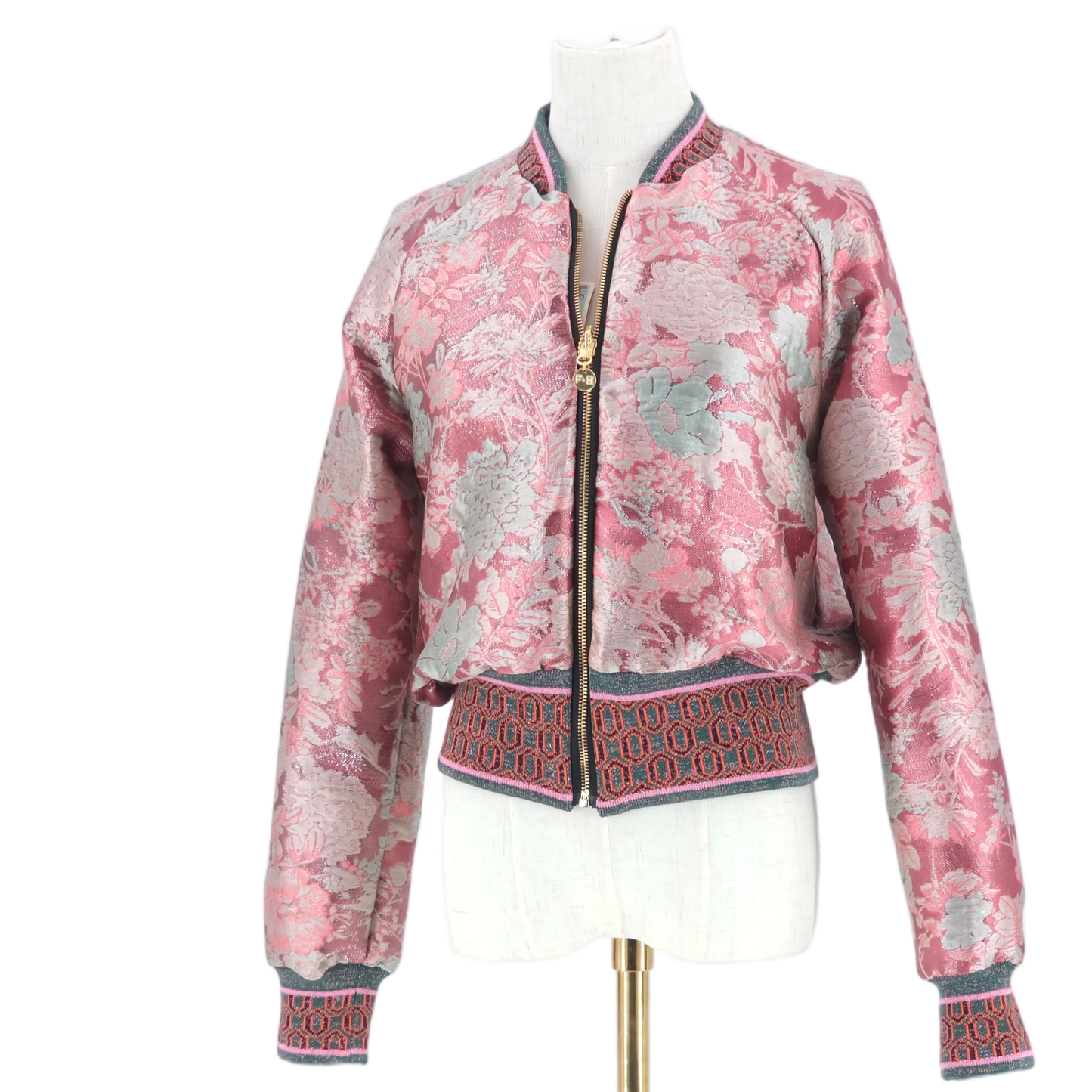 Medium Shades of Pink Brocade