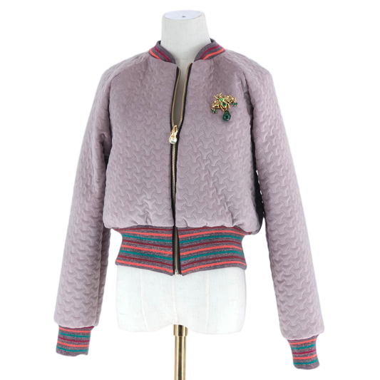 Medium Pale Pink Quilted Velvet