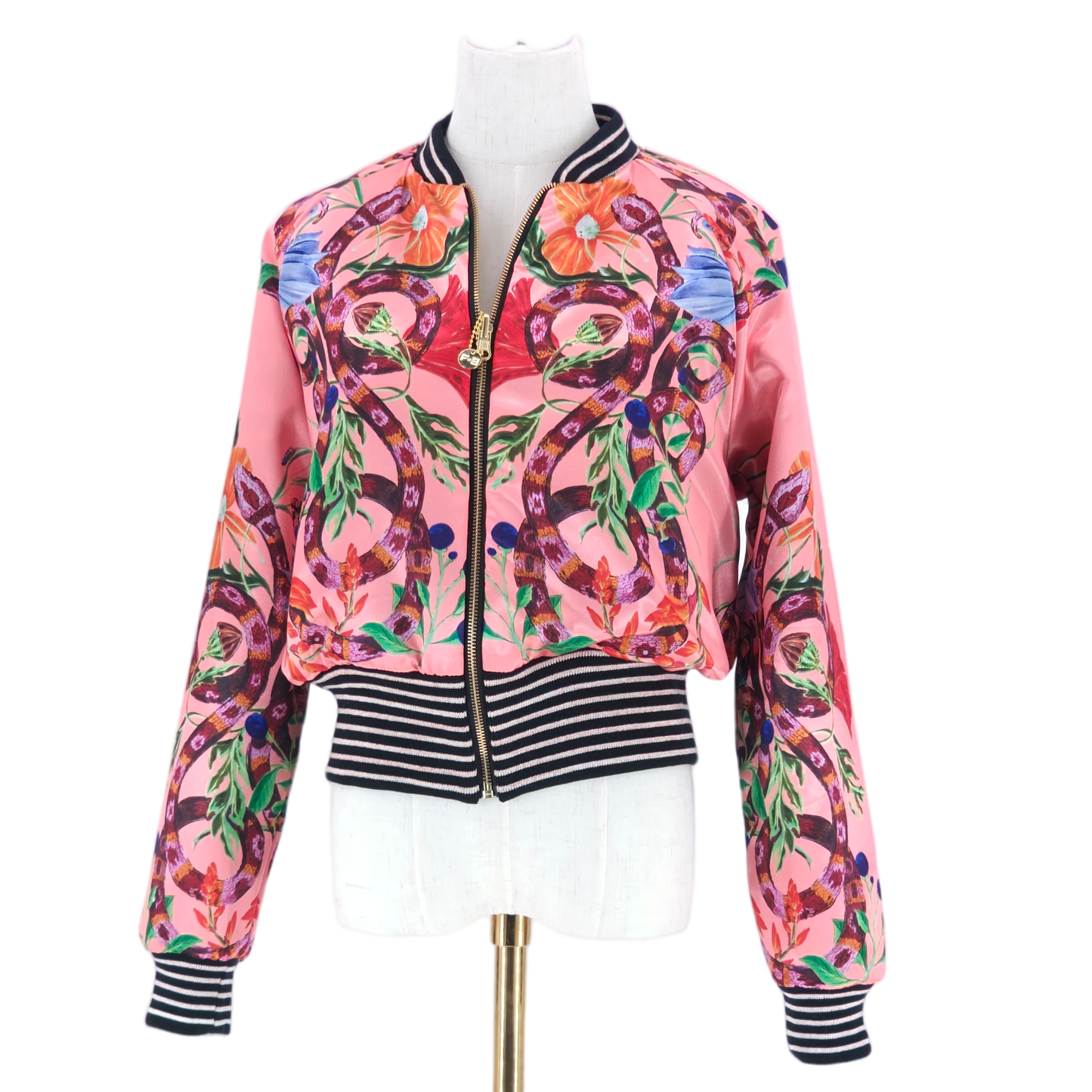 Large Blush Pink and Gold Brocade