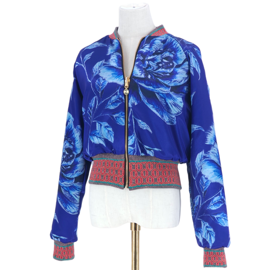 Large Shades of Pink Flower Brocade