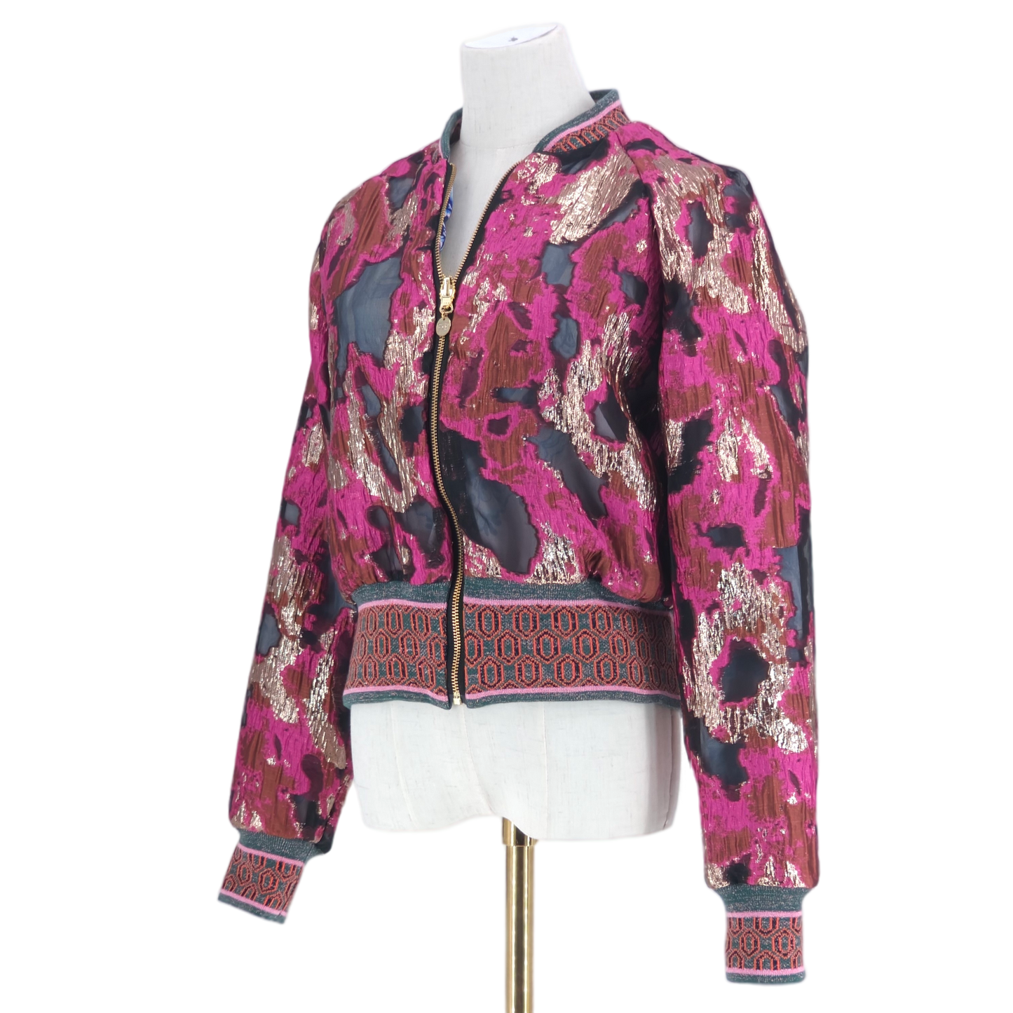 Large Bougainvillea and Gold Brocade