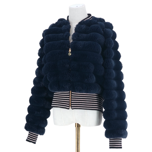 Large Navy Fur