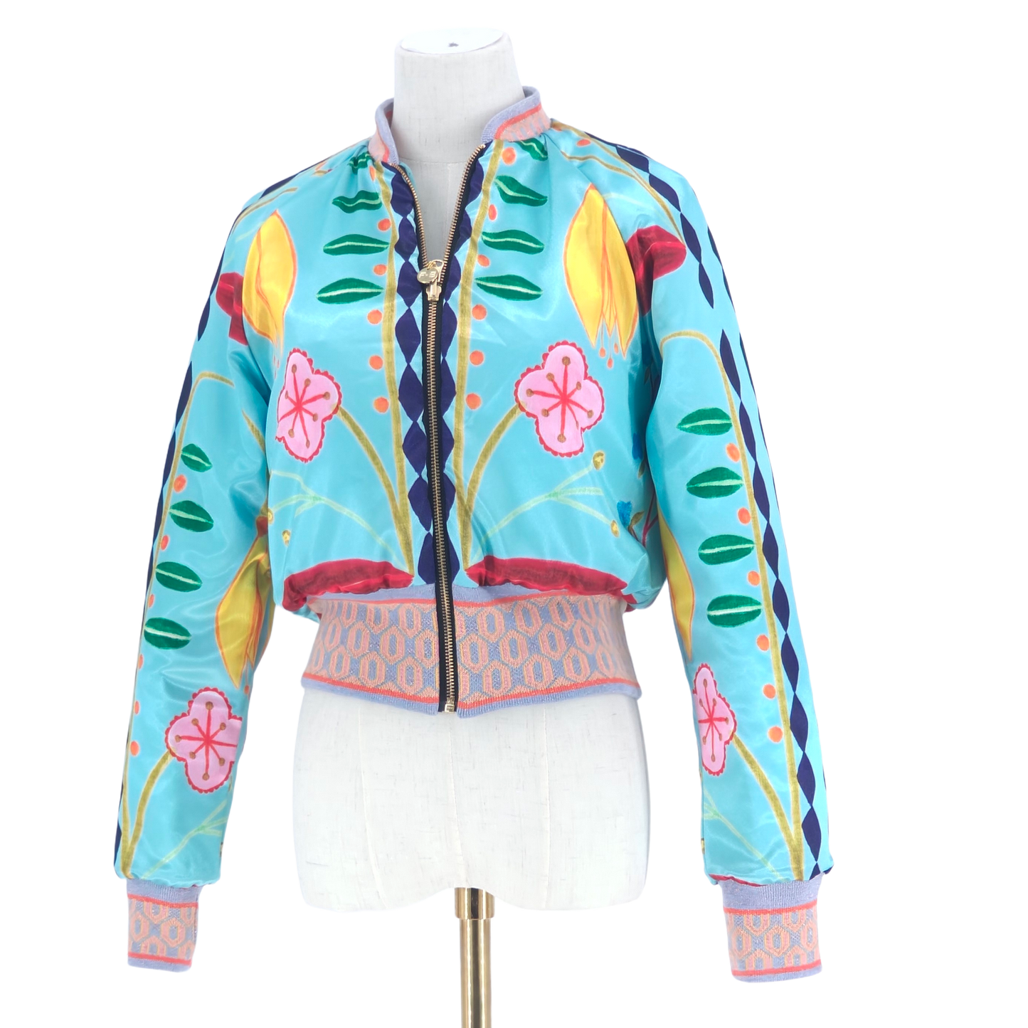 Small Aqua Quilted Velvet