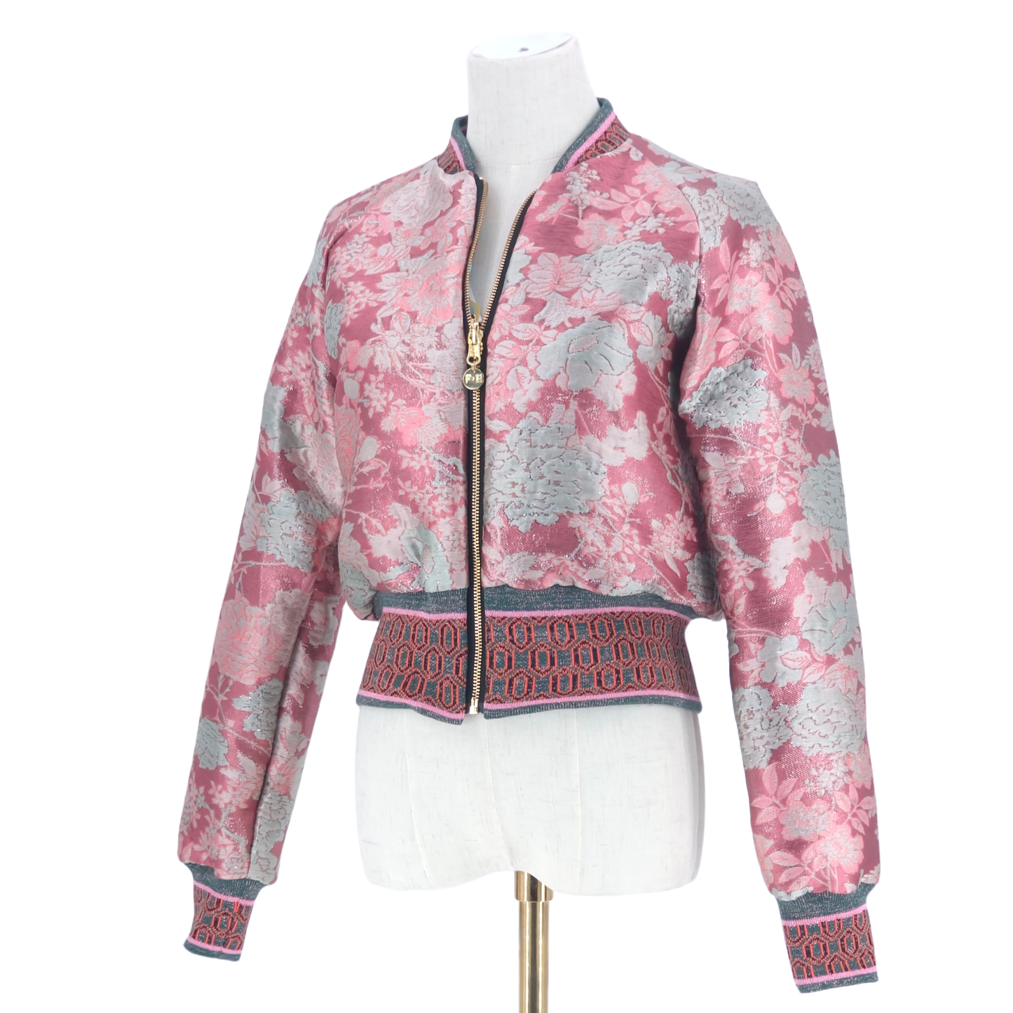 Small Shades of Pink Flower Brocade