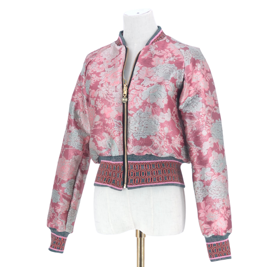 Small Shades of Pink Flower Brocade