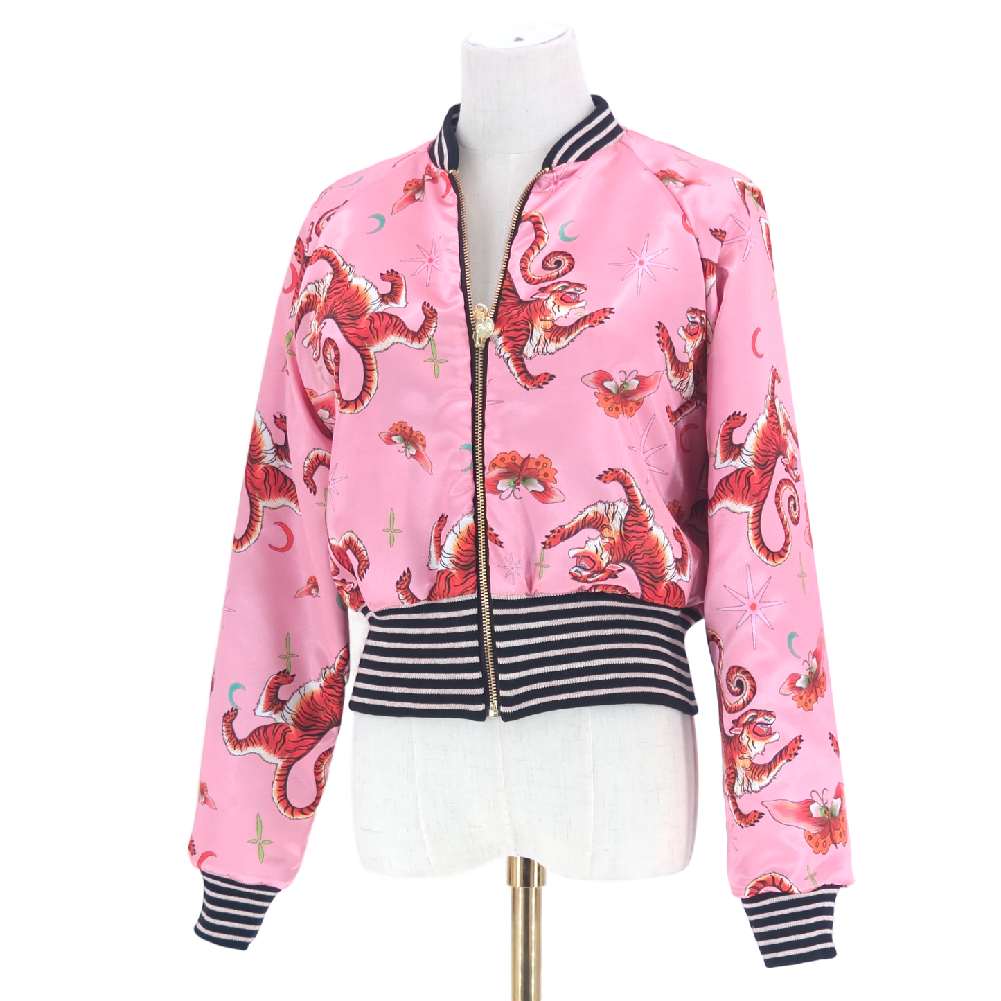 Small Blush Pink and Gold Brocade