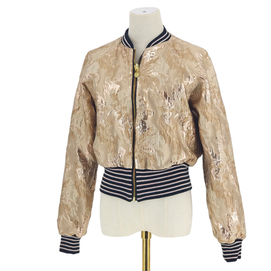 Small Beige an Antique Gold Brocade