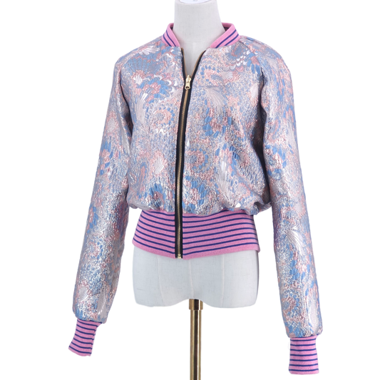 Medium Light Blue Sparkle Brocade