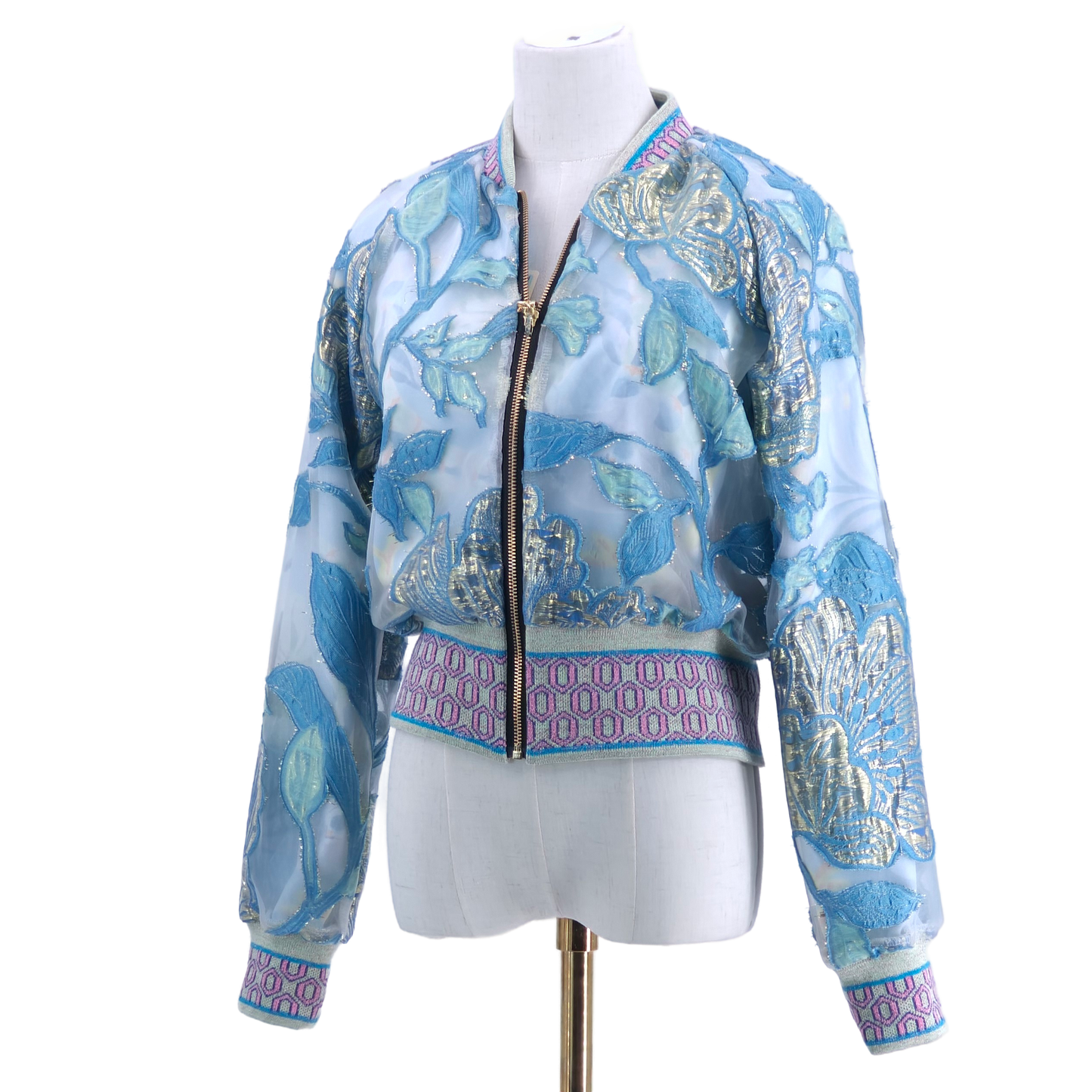 Small Blue and Green Brocade