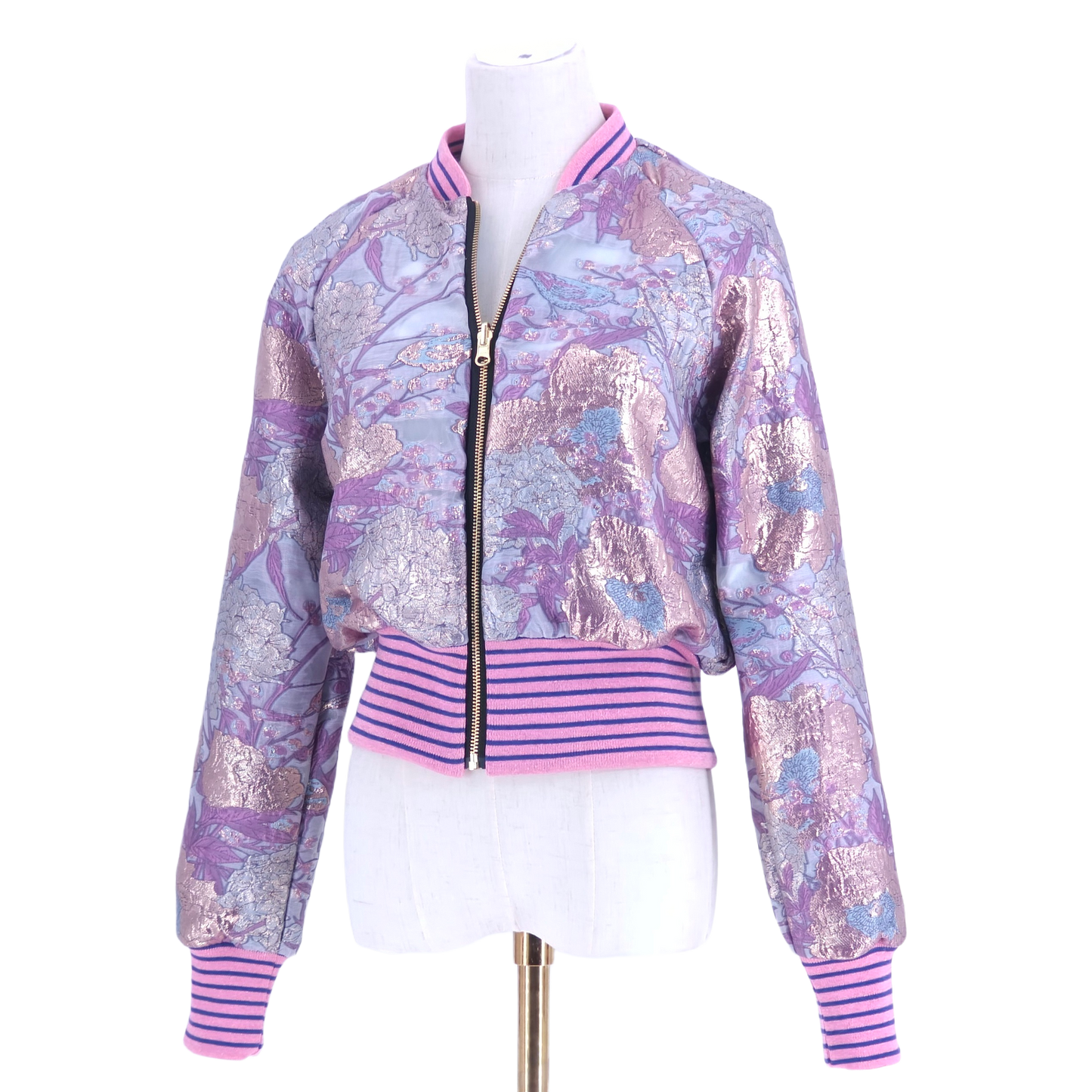 Small Blush Purple Flower Brocade