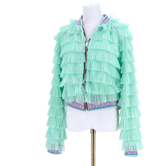 Large Mint Green Frill