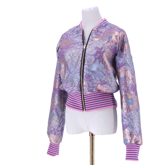 Large Light Blue Sparkle Brocade