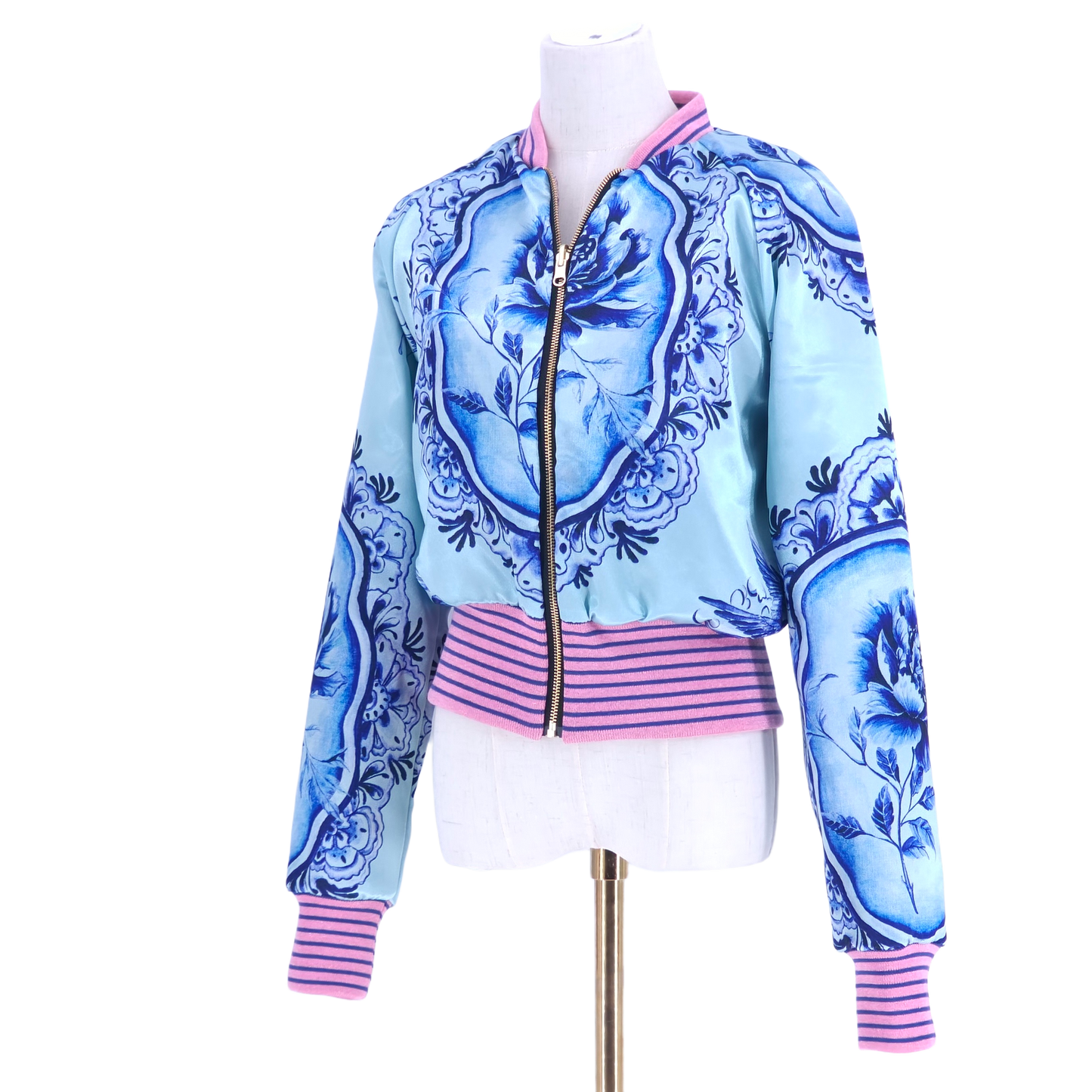 Large Light Blue Sparkle Brocade