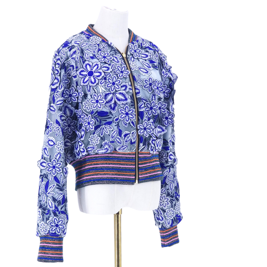 Large 3D Blue Flowers