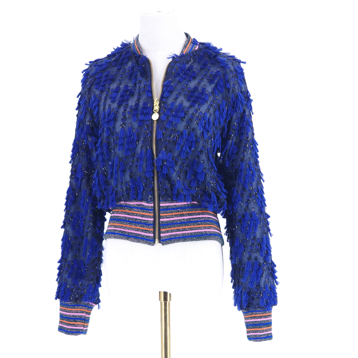 Medium Blue Fine Tassels