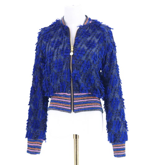 Medium Blue Fine Tassels