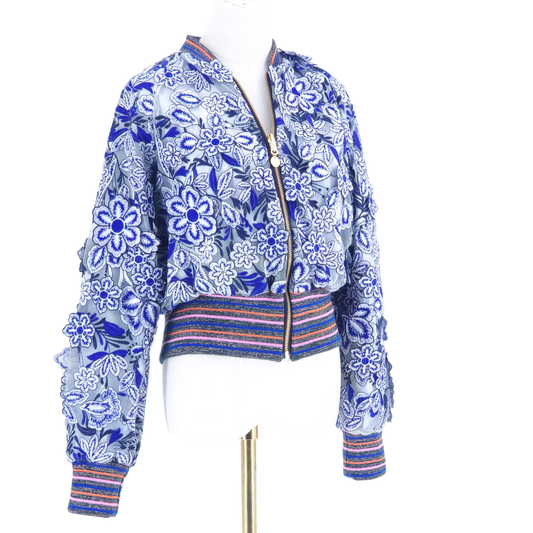 Medium Blue 3D Flowers